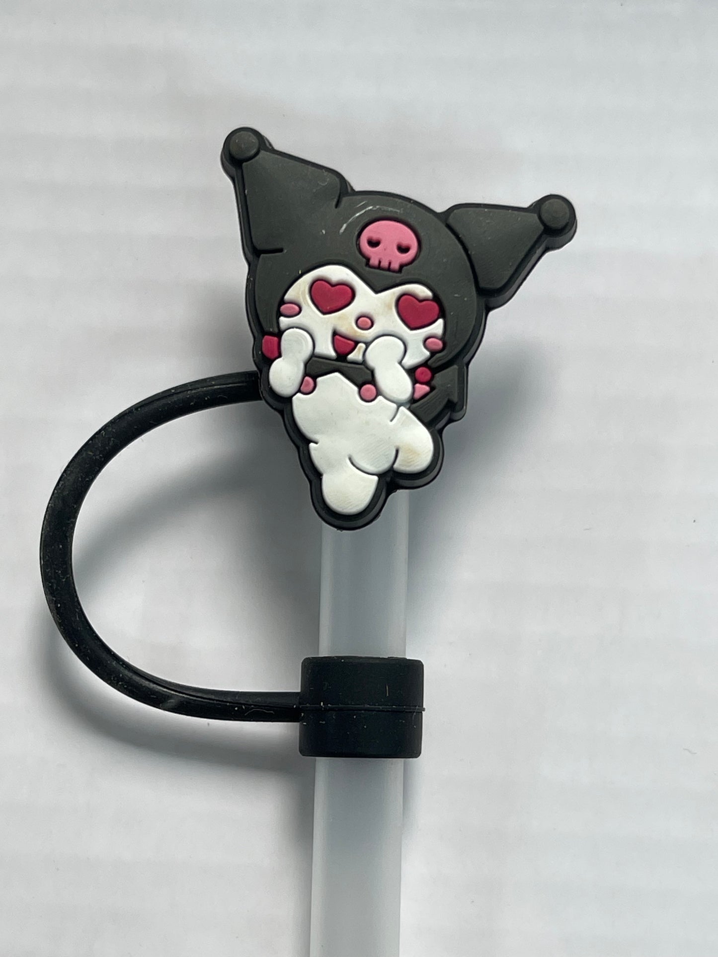 Kuromi Heart Eyes Straw Cover