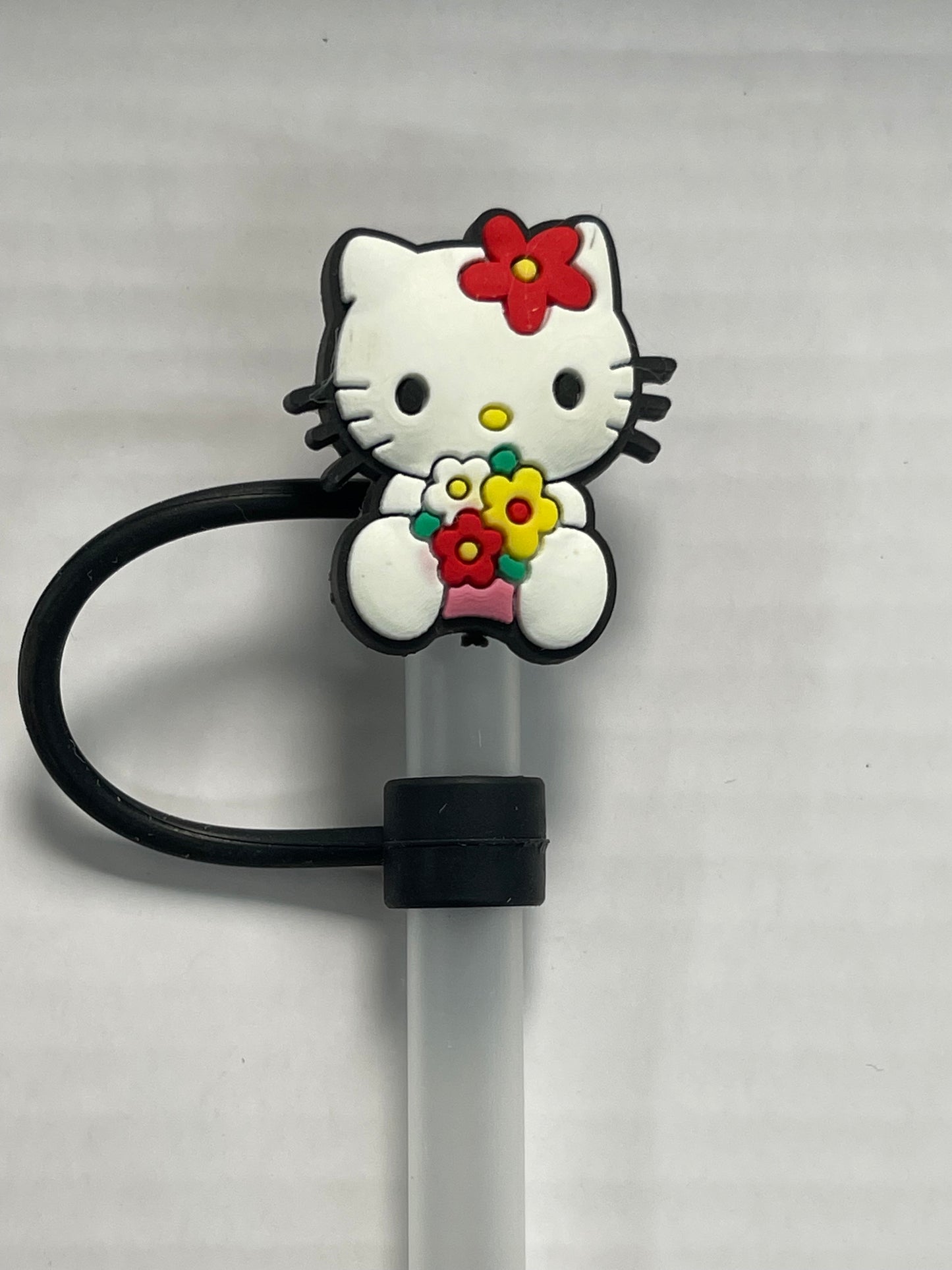 Hello Kitty Flower Straw Cover
