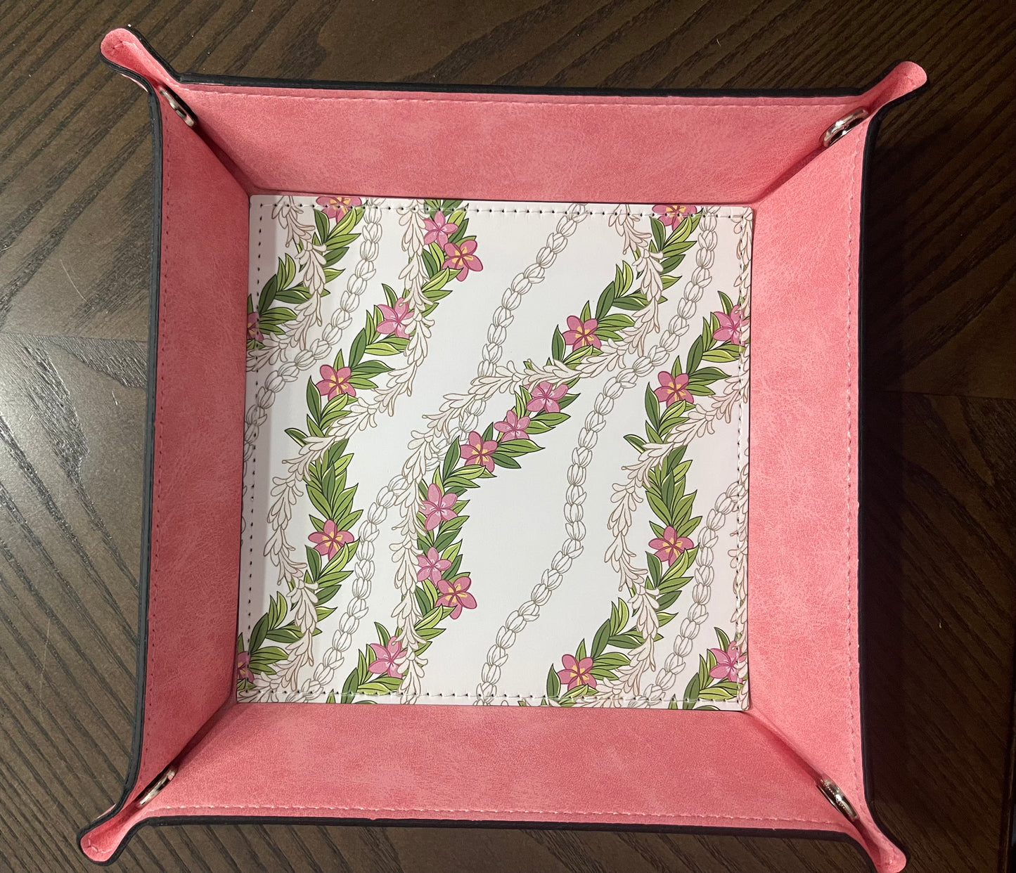 Pink Plumeria Everything Tray