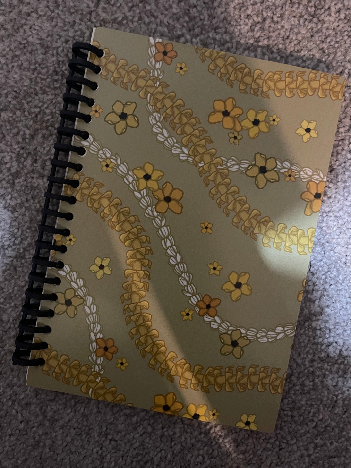 Yellow Puakenikeni A6 Notebook