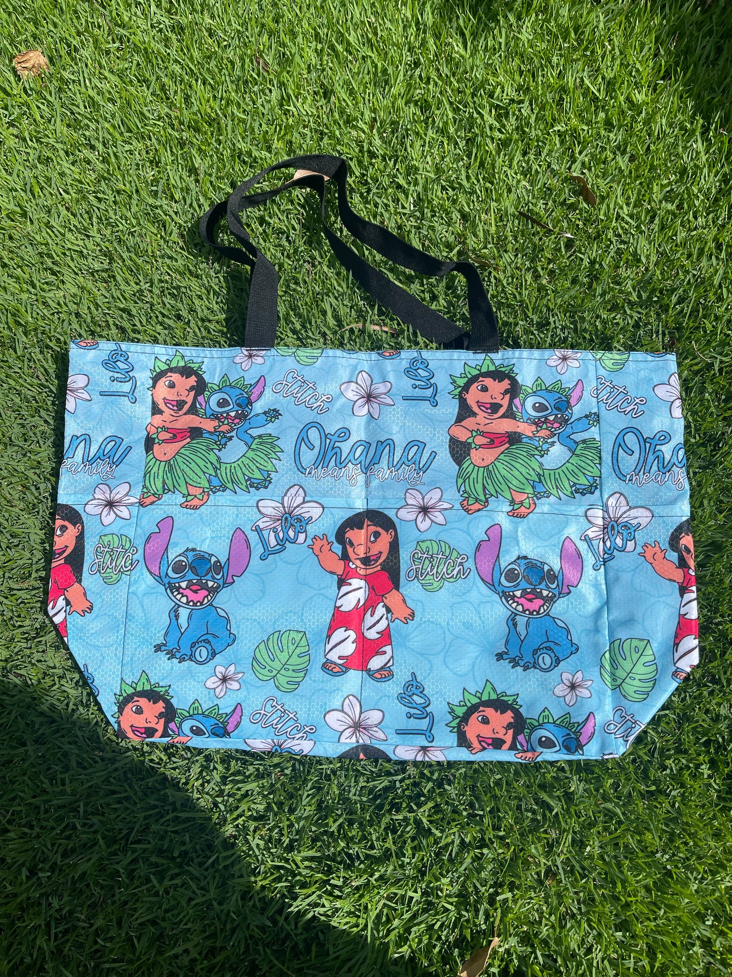 LILO and Stitch Large Zippered Tote