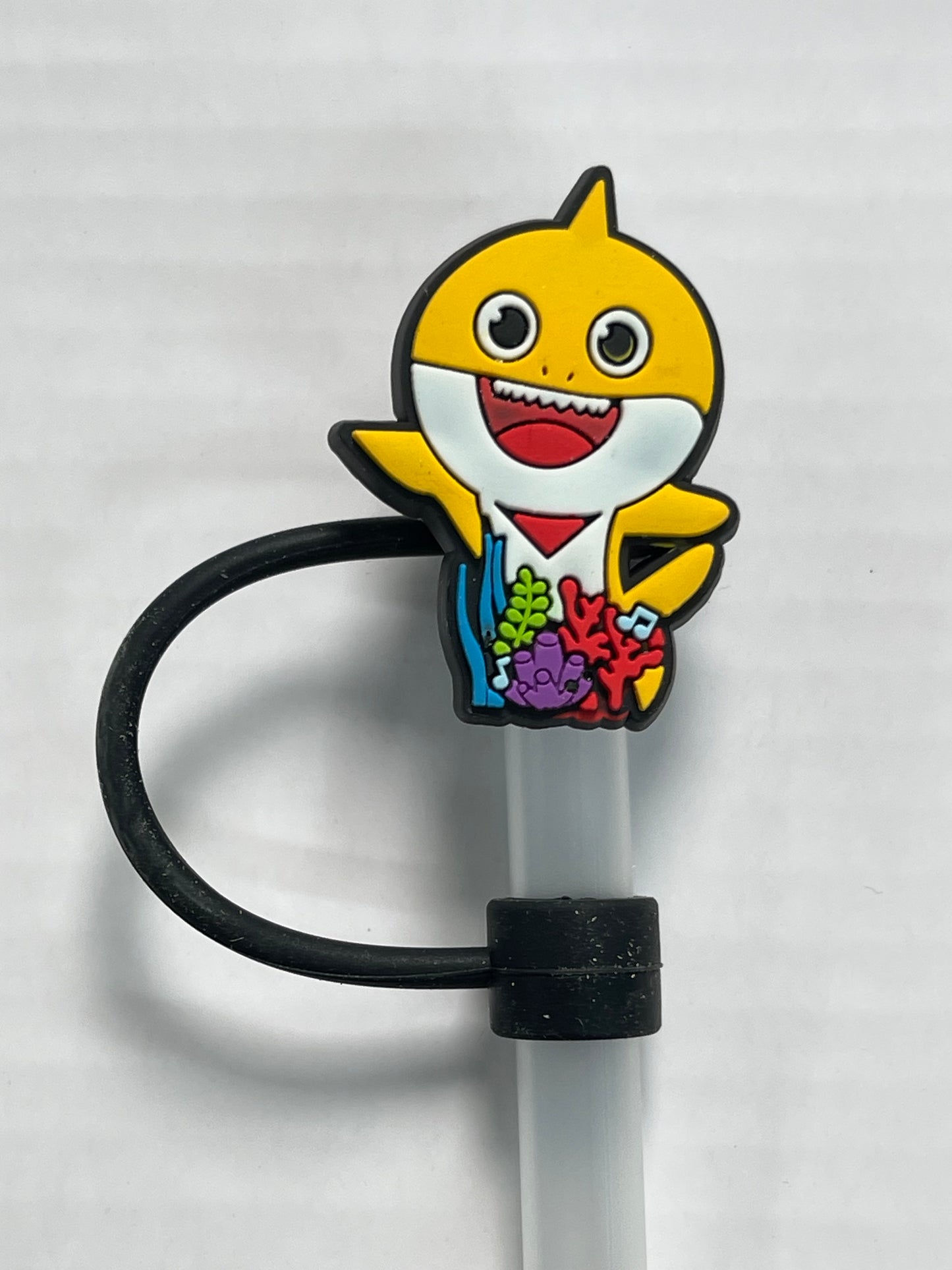 Yellow Shark Straw Cover