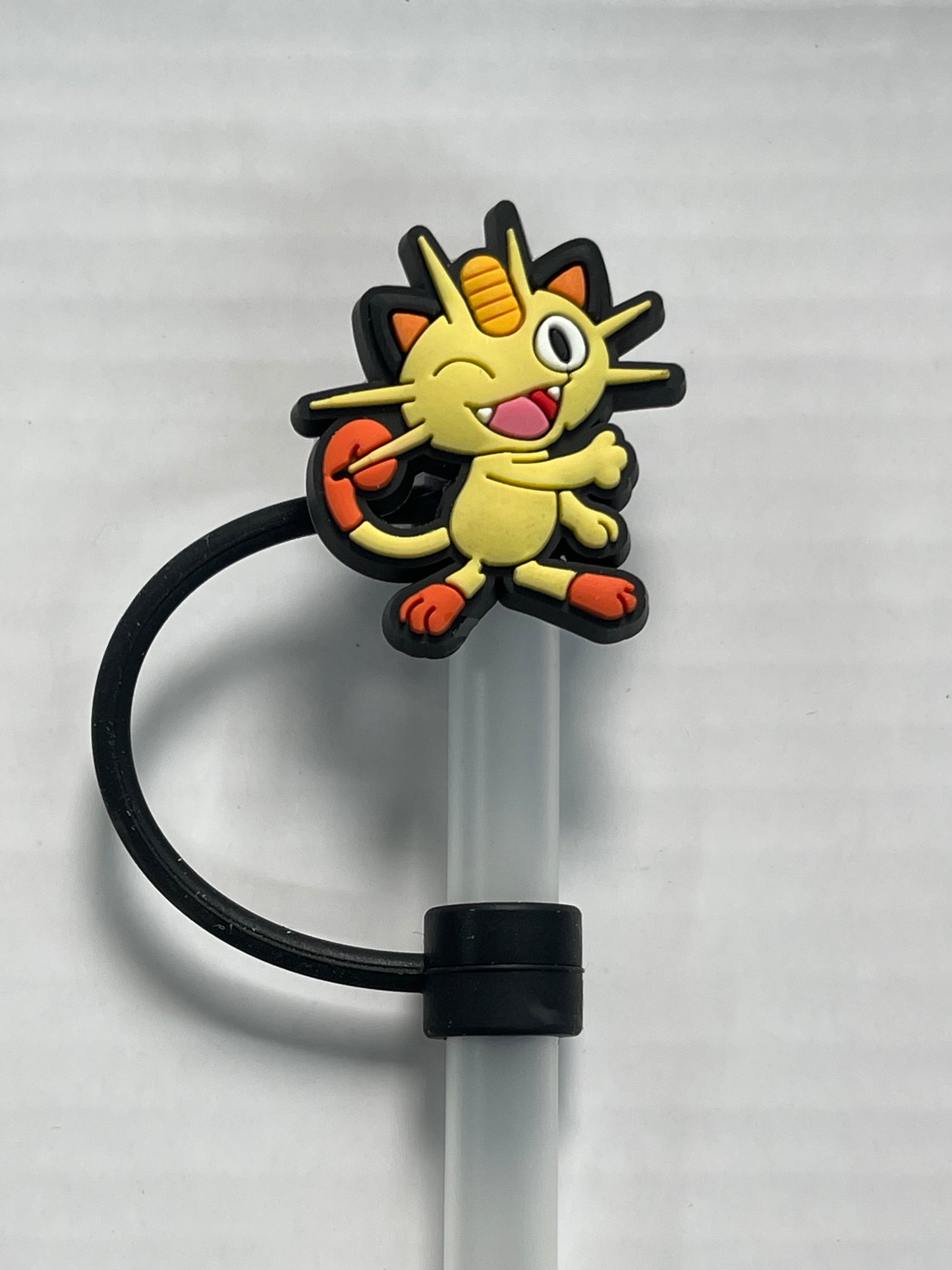 Meowth Pokémon Straw Cover