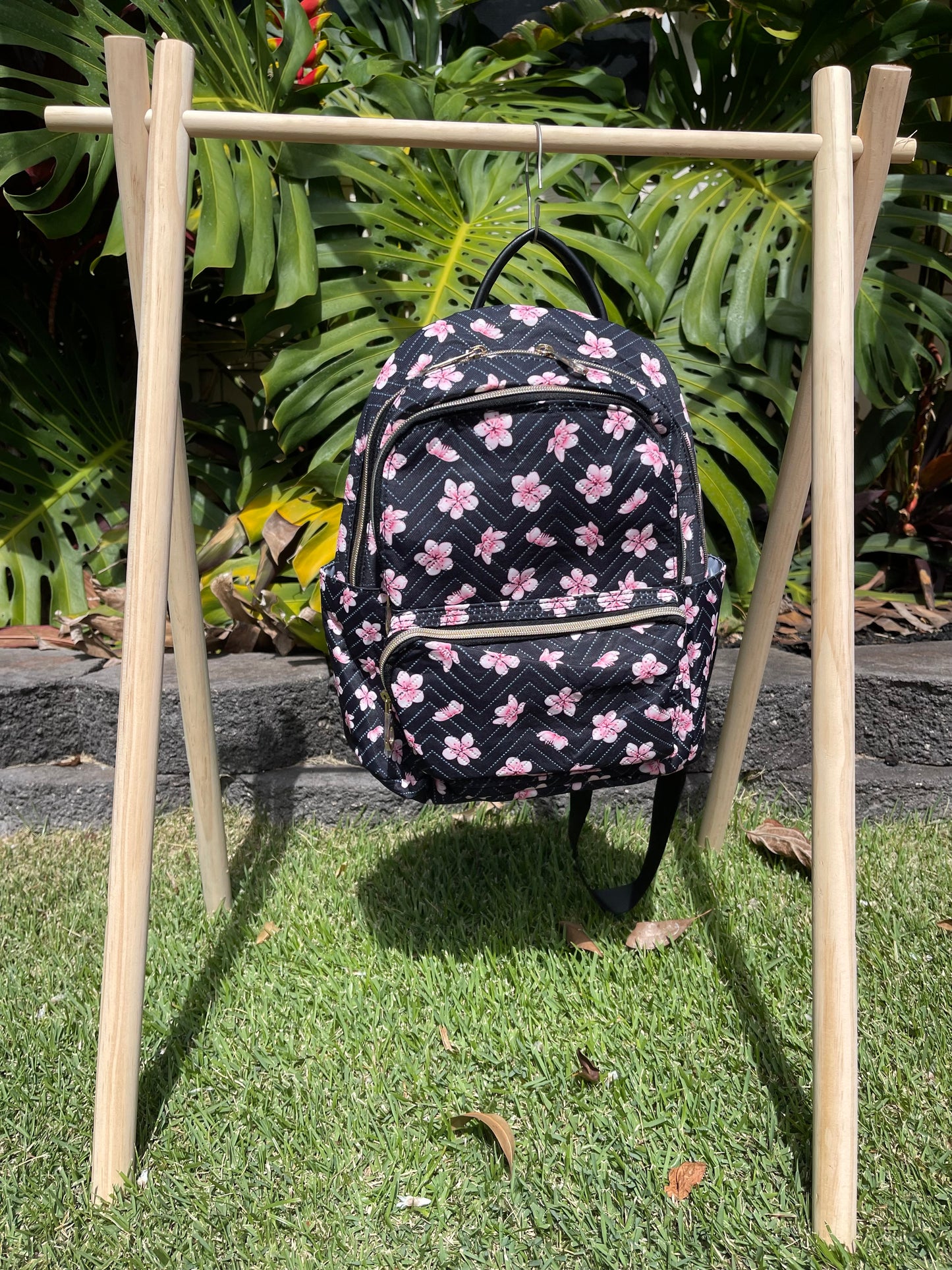 Black Cherry Blossom Backpack