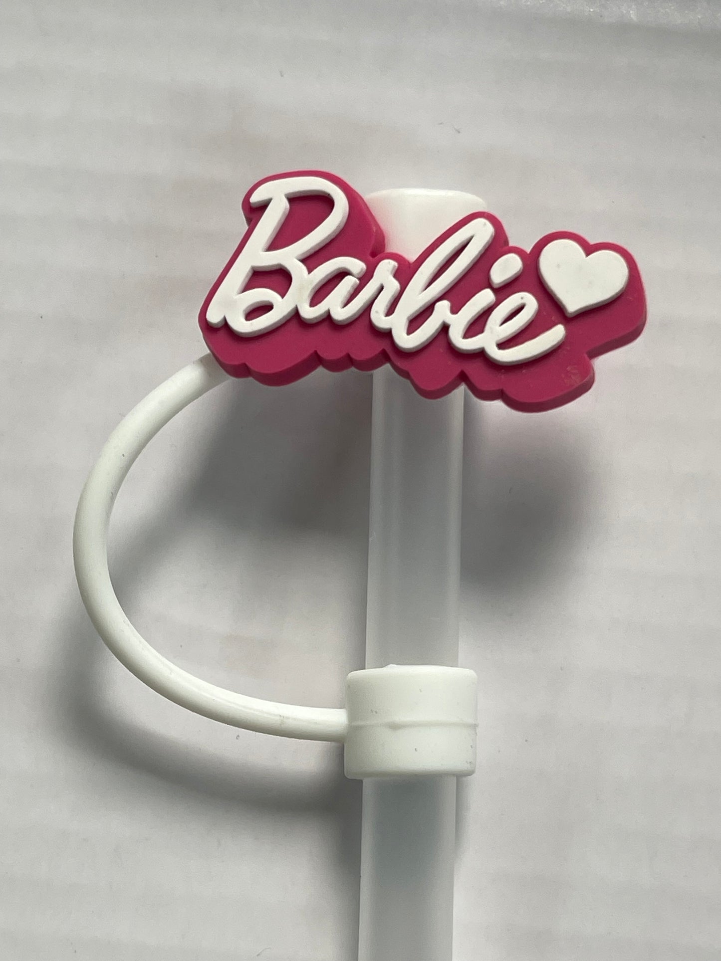 Pink Barbie Straw Cover
