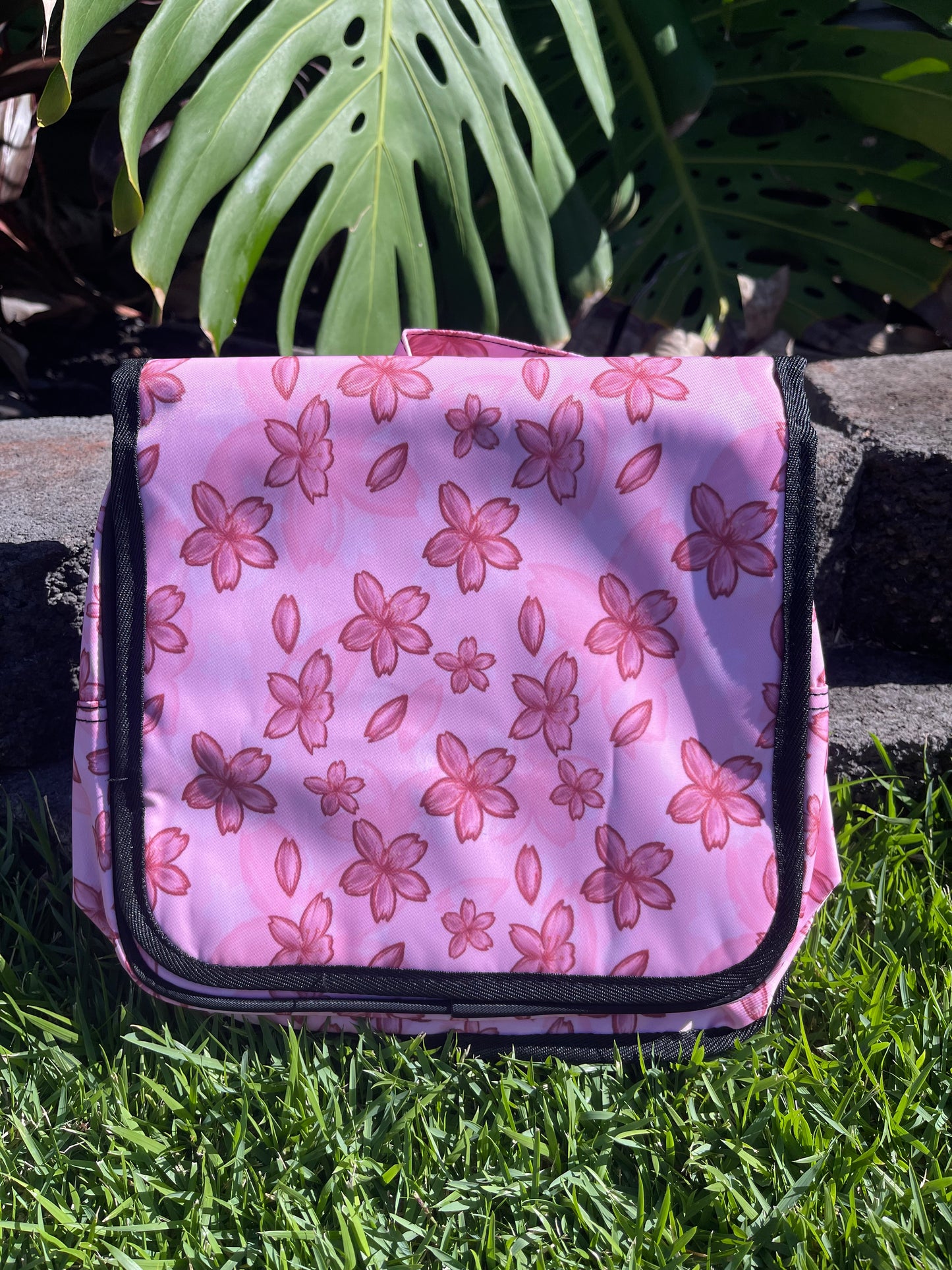 Pink Cherry Blossom Hanging Organizer