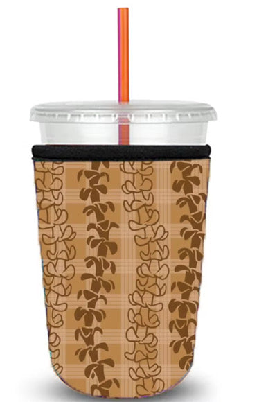 Brown Puakenikeni Cup Koozie
