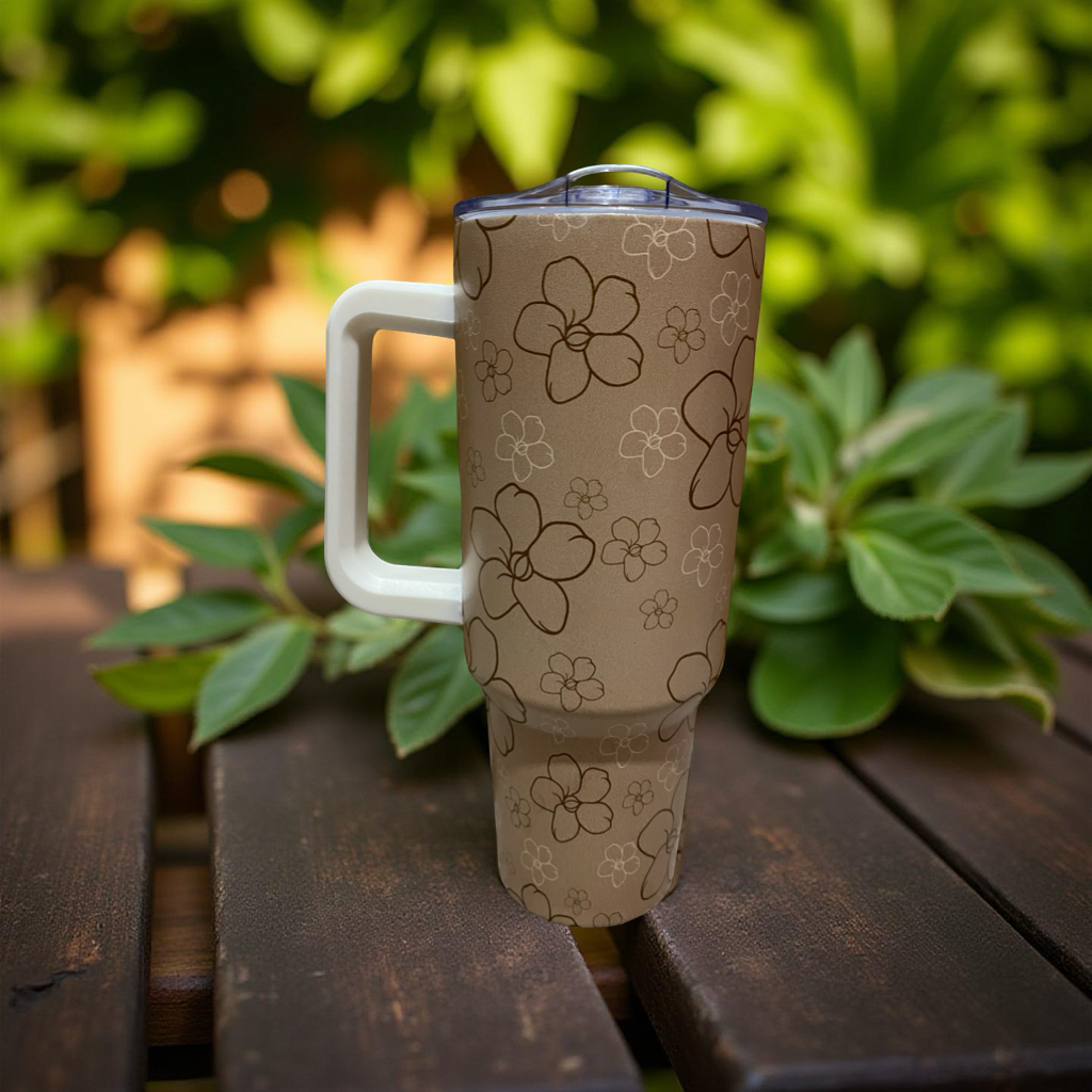 Tan Puakenikeni 40oz Tumbler