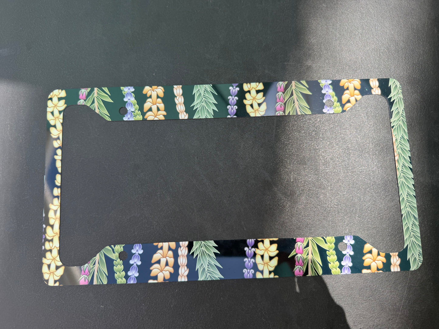 Colorful Lei License Plate