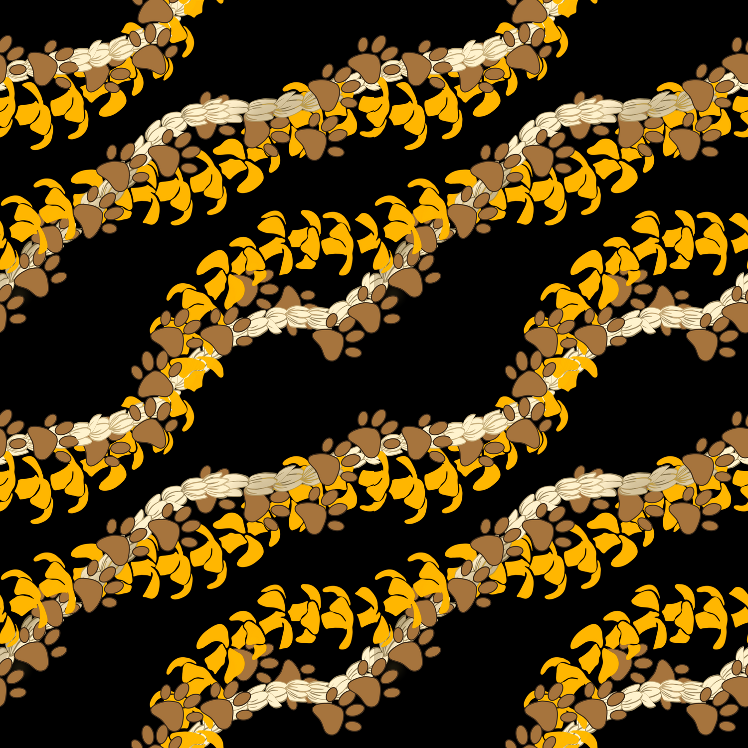 Paw Print Lei