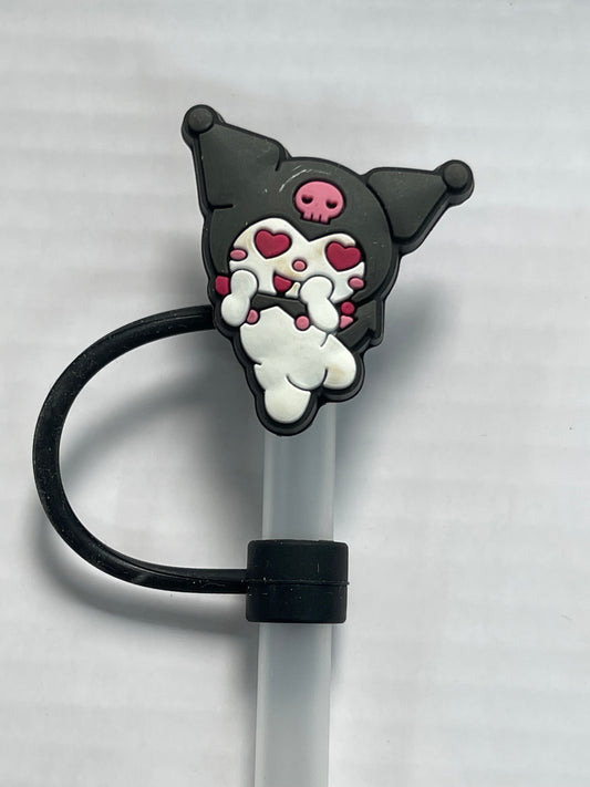 Kuromi Heart Eyes Straw Cover