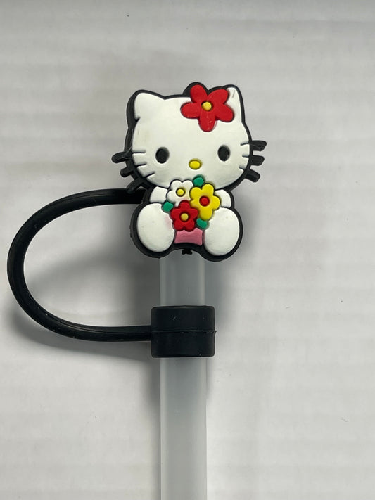 Hello Kitty Flower Straw Cover