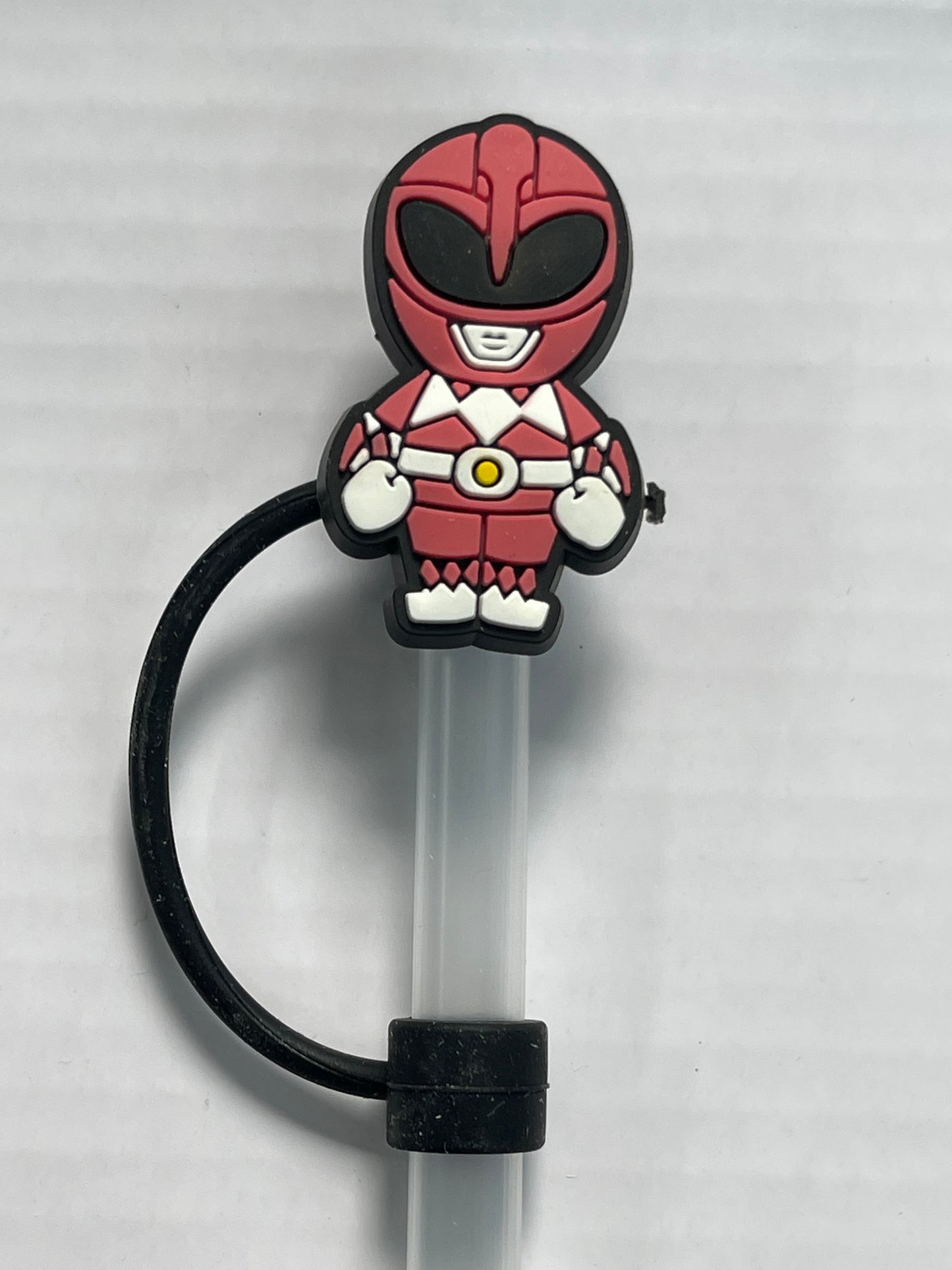 Pink Power Ranger Straw Cover