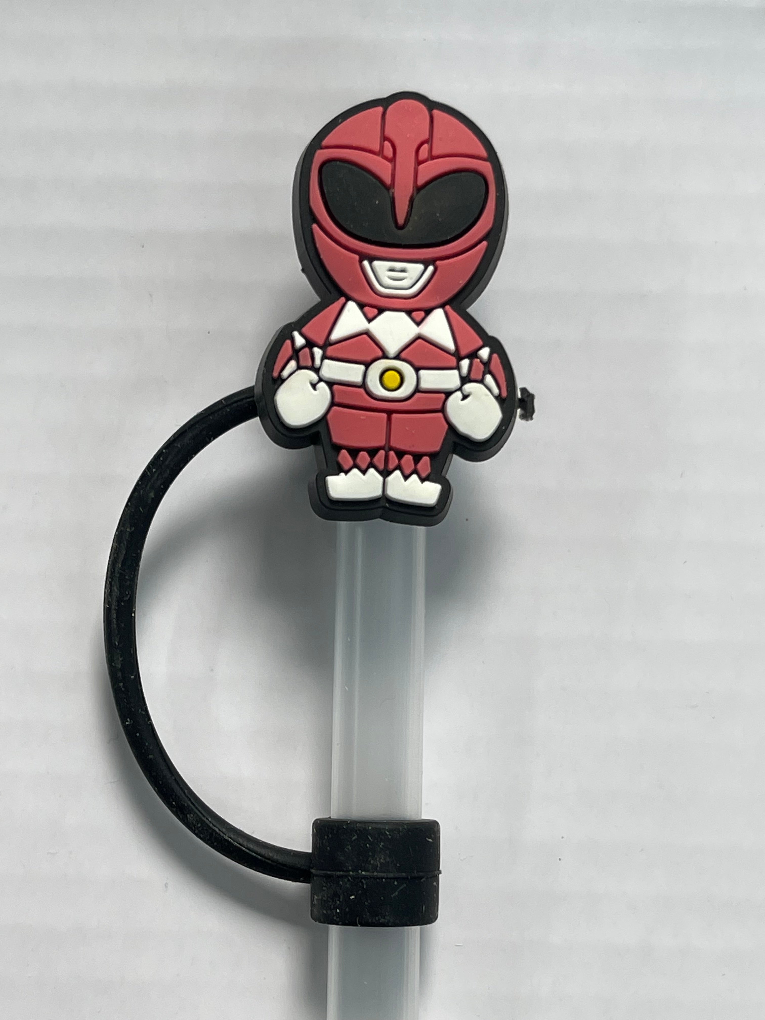Pink Power Ranger Straw Cover