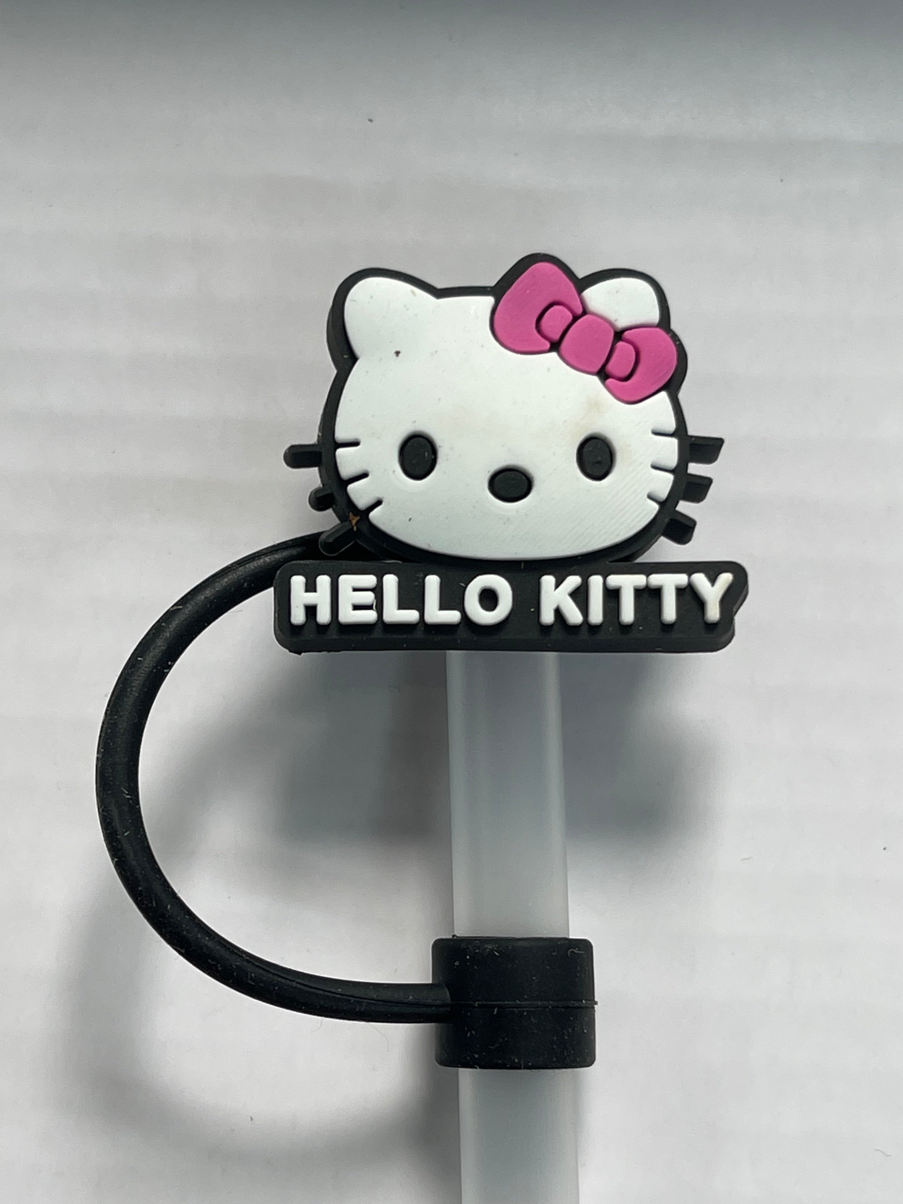 Hello Kitty Face Straw Cover