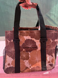 Tan Hawaiian Flowers Utility Tote