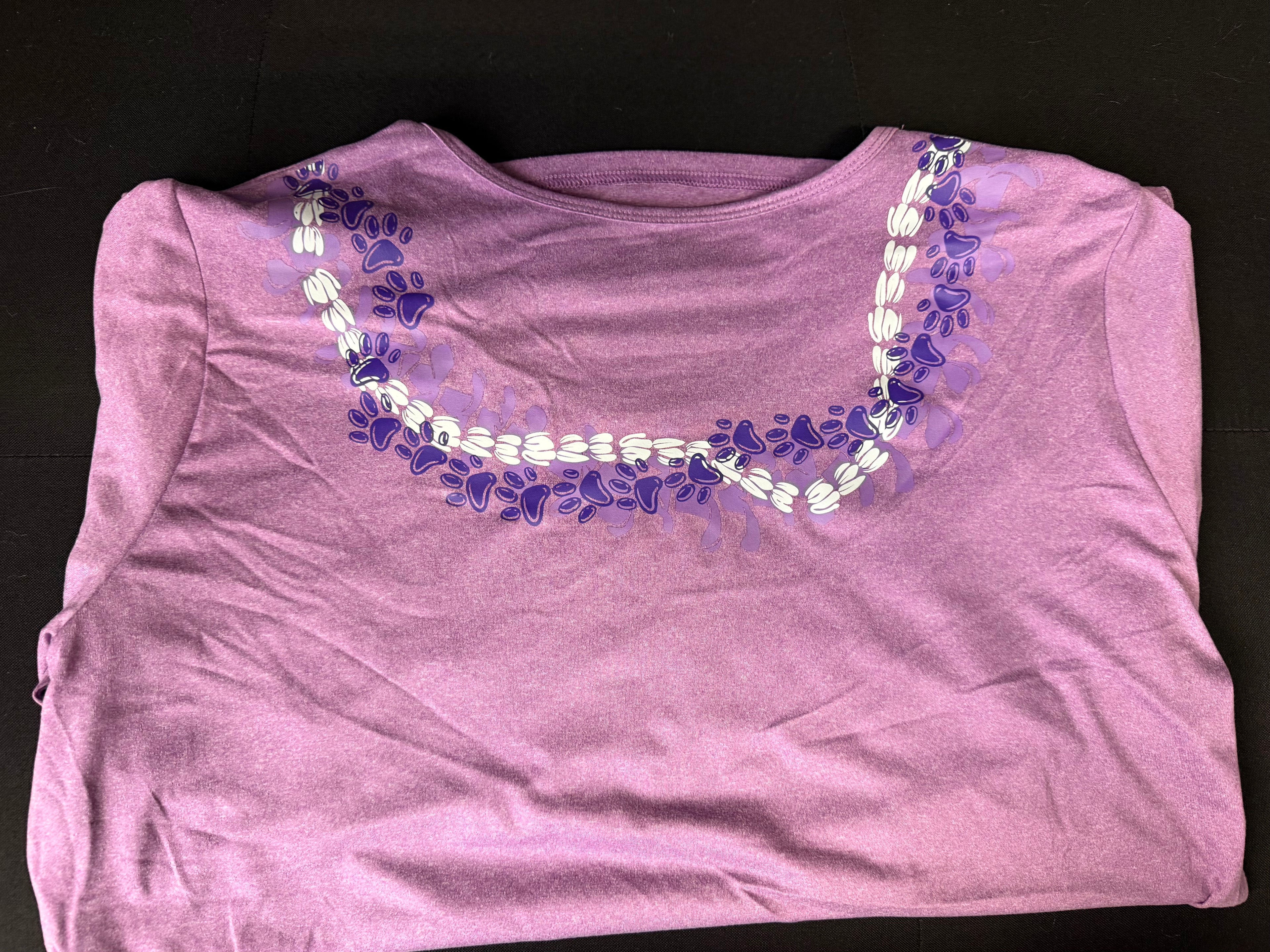 Purple Paw Lei New Dri Fit Shirt