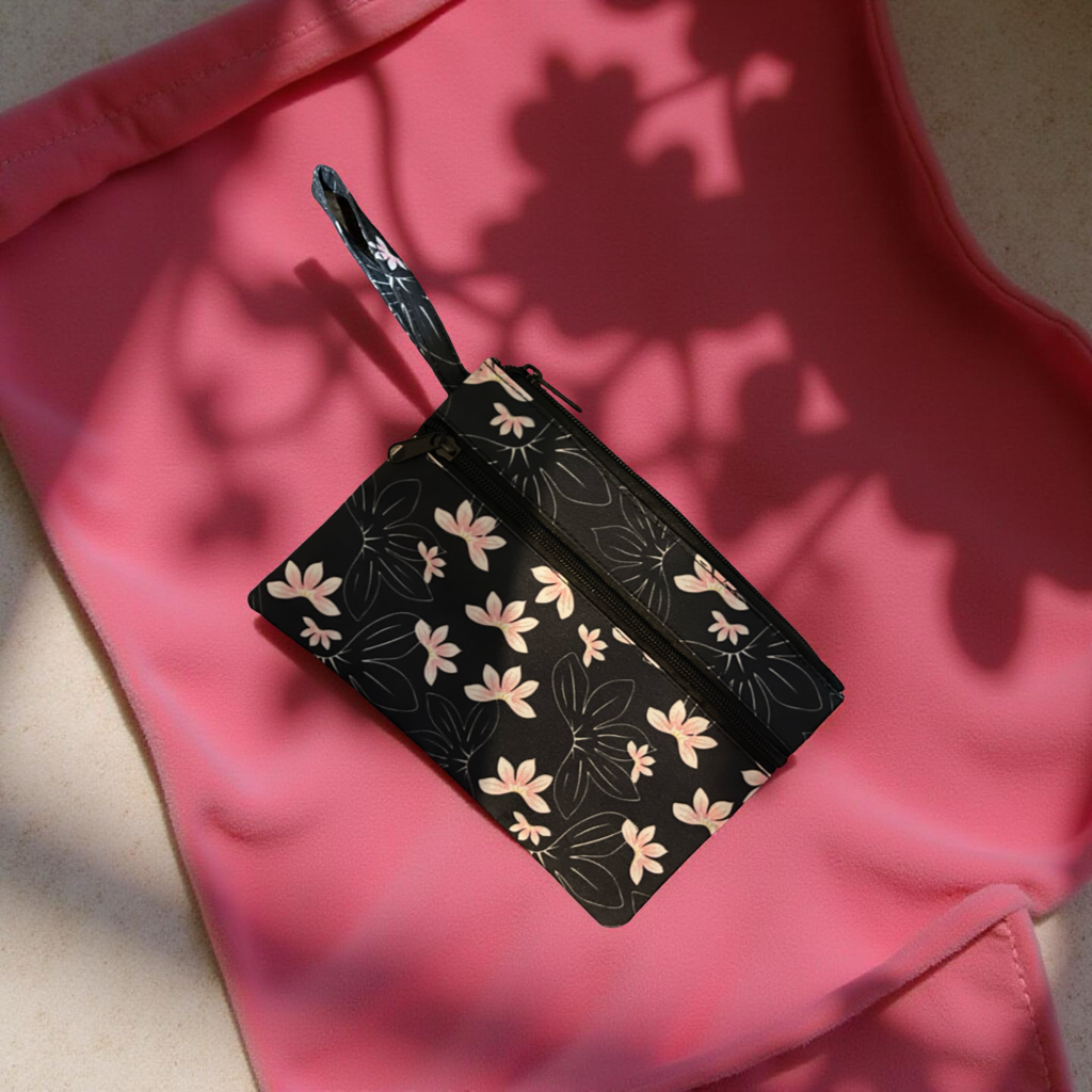 Pink Naupaka Purse Wristlet