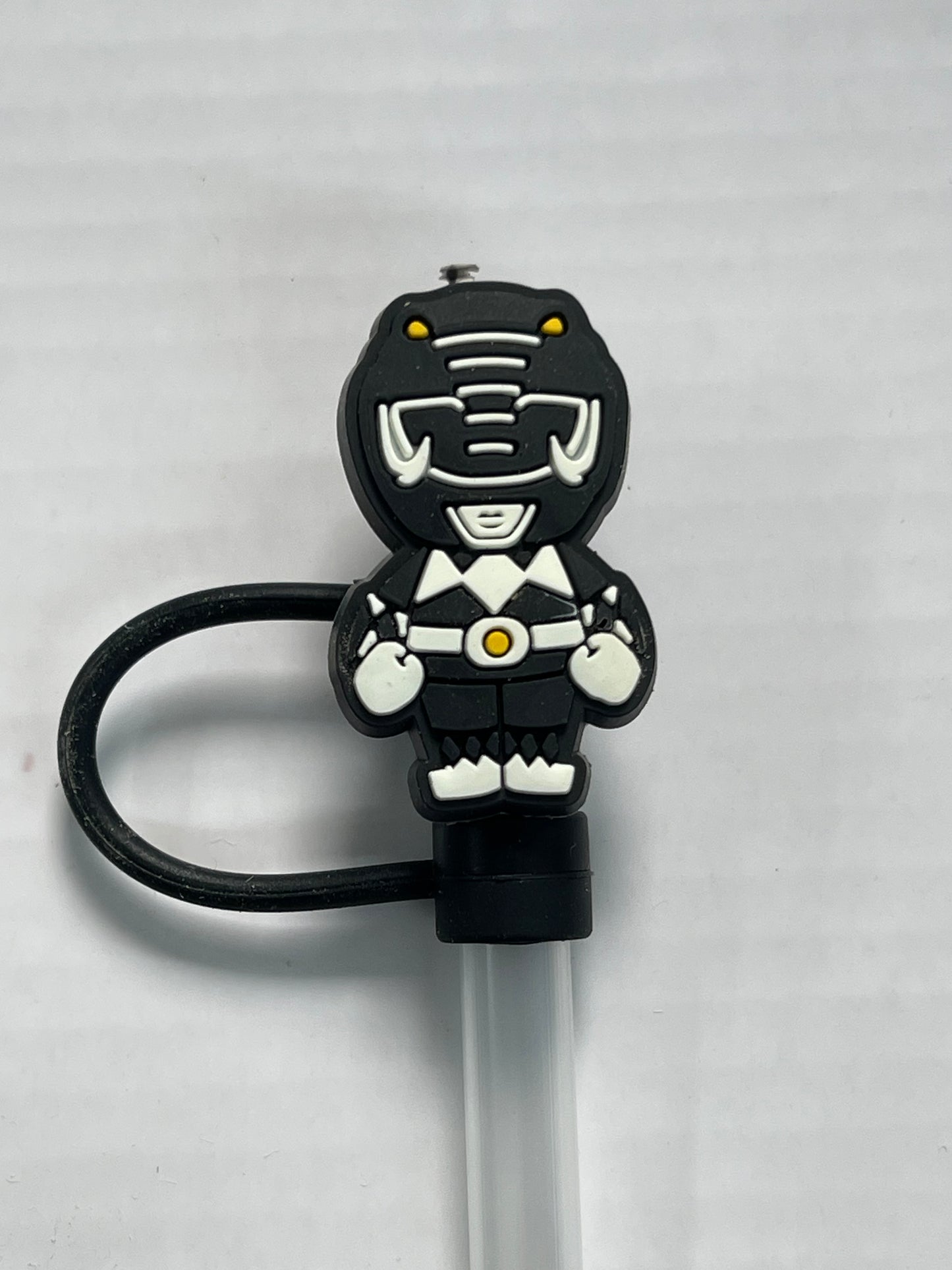 Black Power Ranger Straw Cover