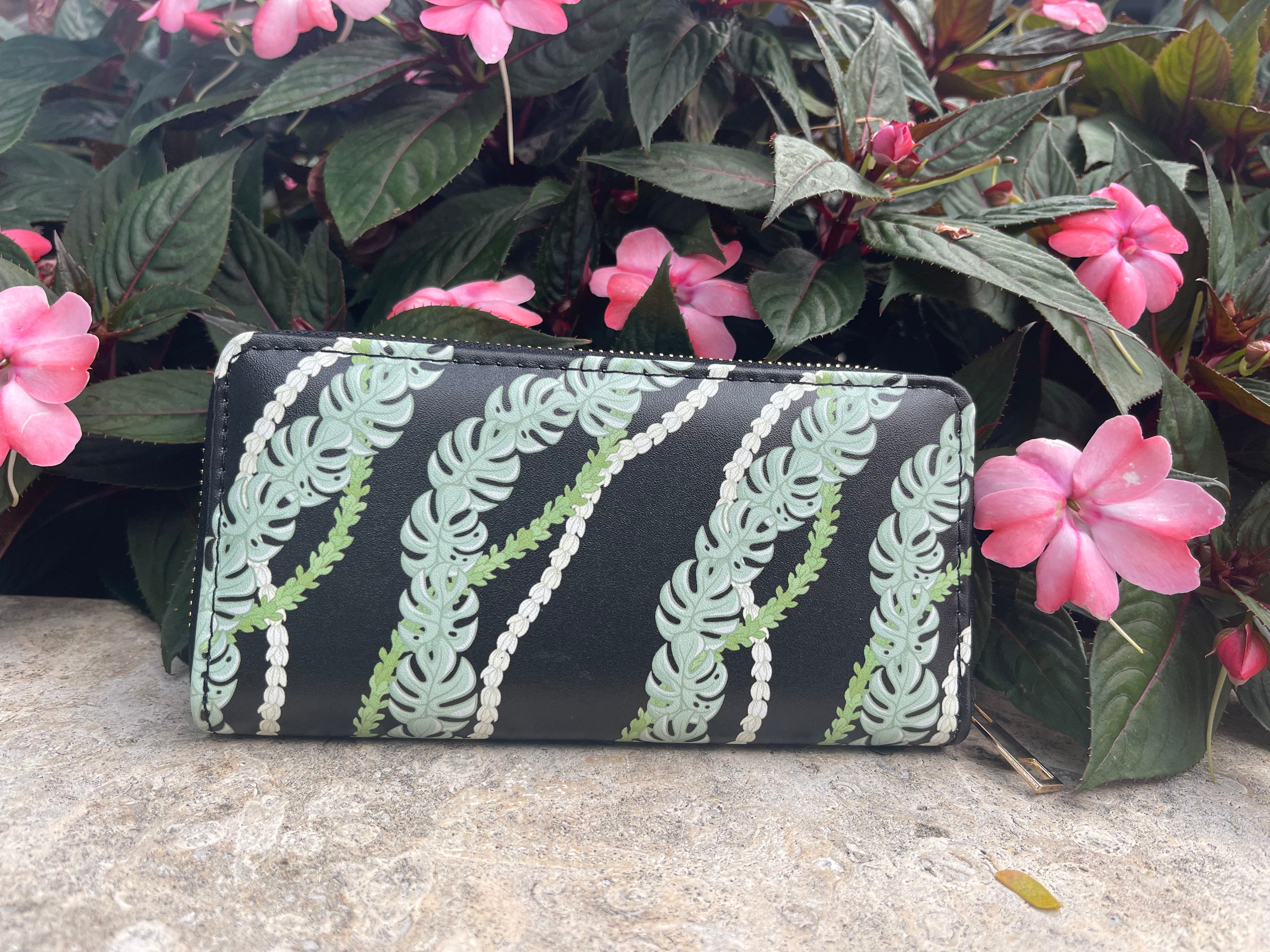 Monstera /Pikake Wallet