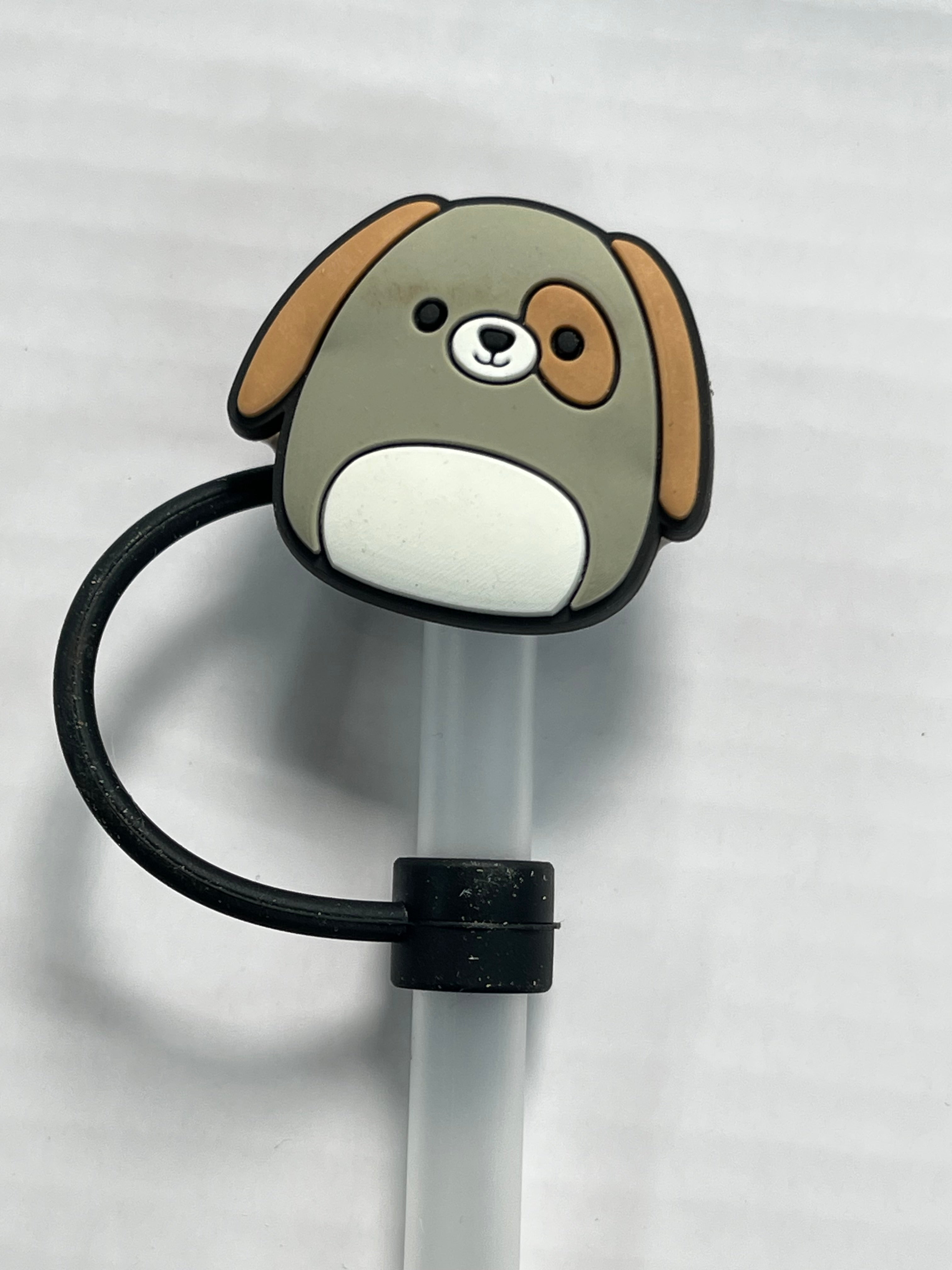 Squishmellow Dog Straw Cover