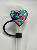Stitch and Angel Puzzle Straw Cover