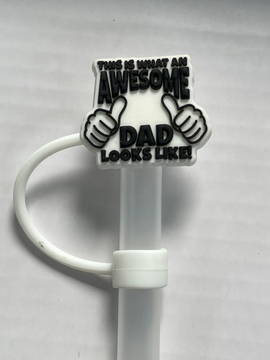 Awesome Dad Straw Cover