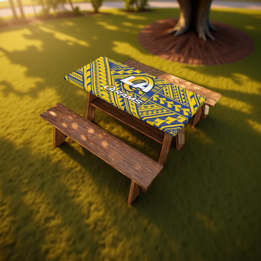 LA Rams 6 ft Fitted Table Cover