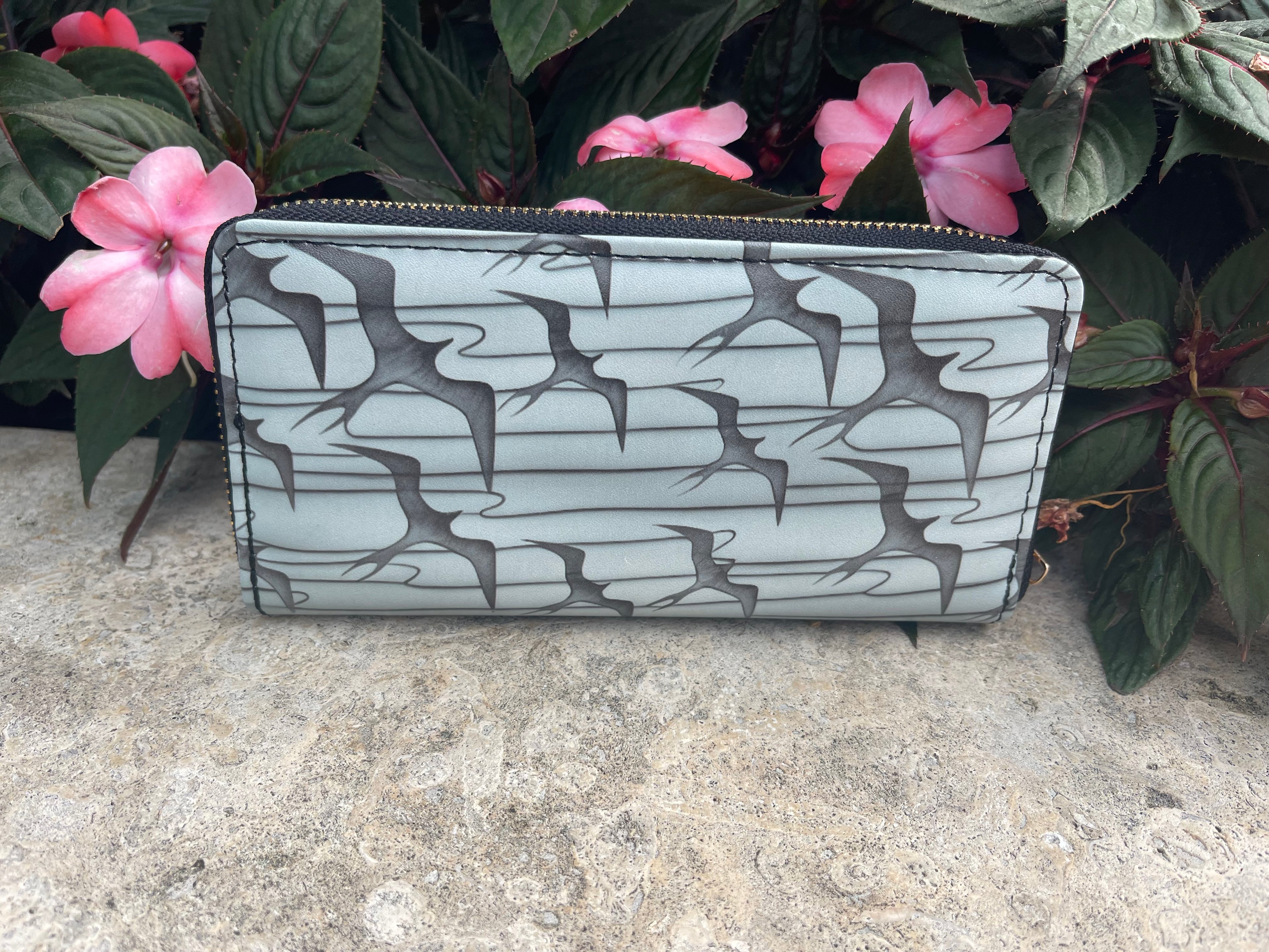 Gray Iwa Bird Wallet