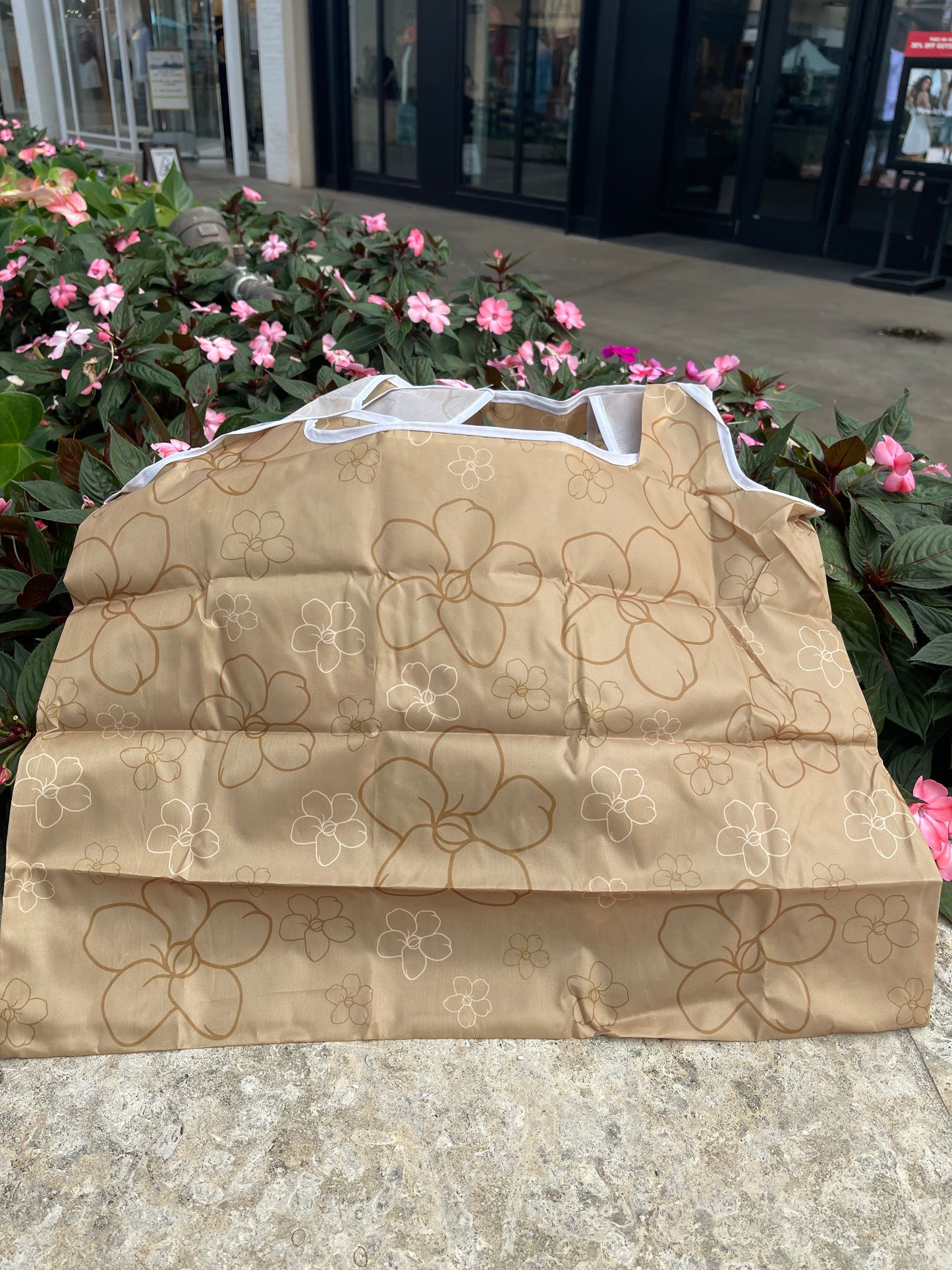 Tan Puakenikeni Reusable Bag