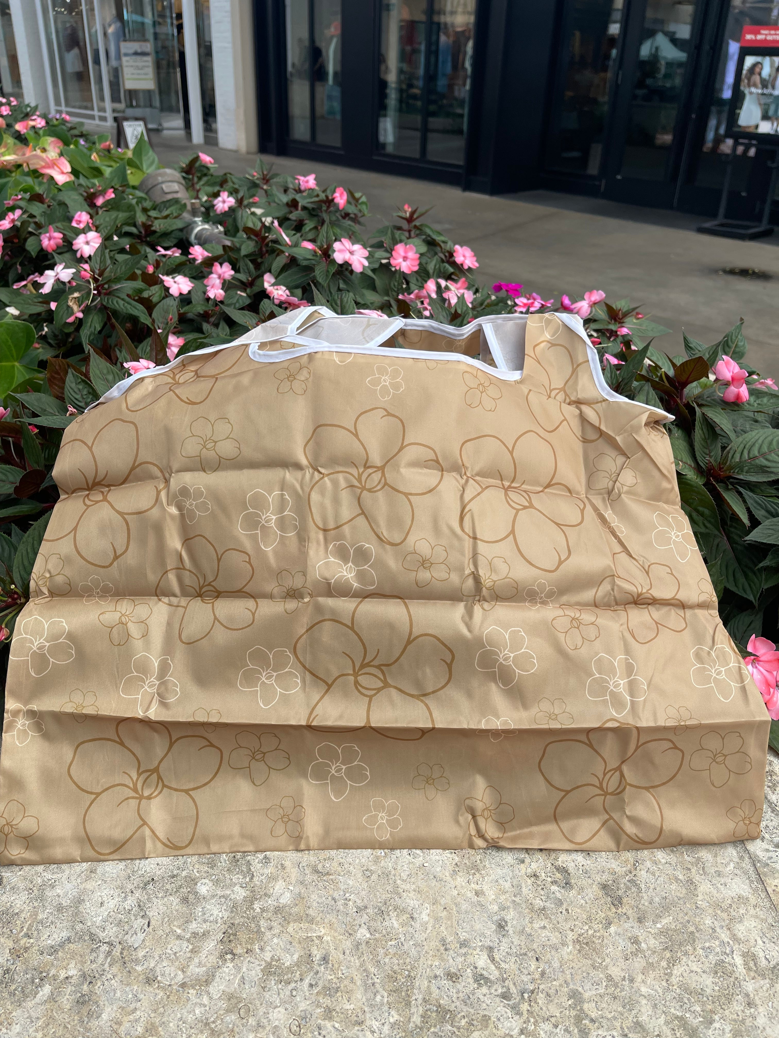 Tan Puakenikeni Reusable Bag