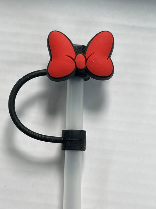 Minnie Bow Straw Cover