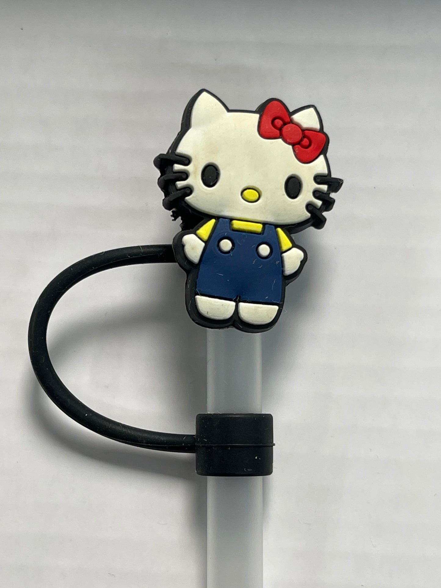 Dark Blue Hello Kitty Straw Cover