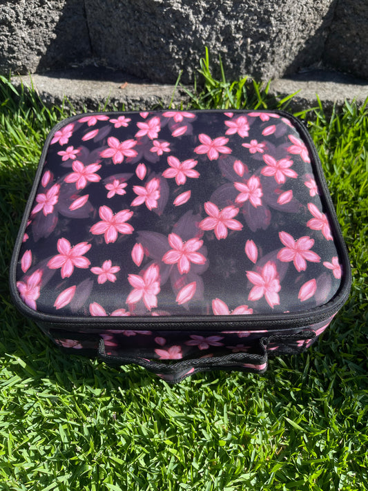 Black Cherry Blossom Hard Travel Case