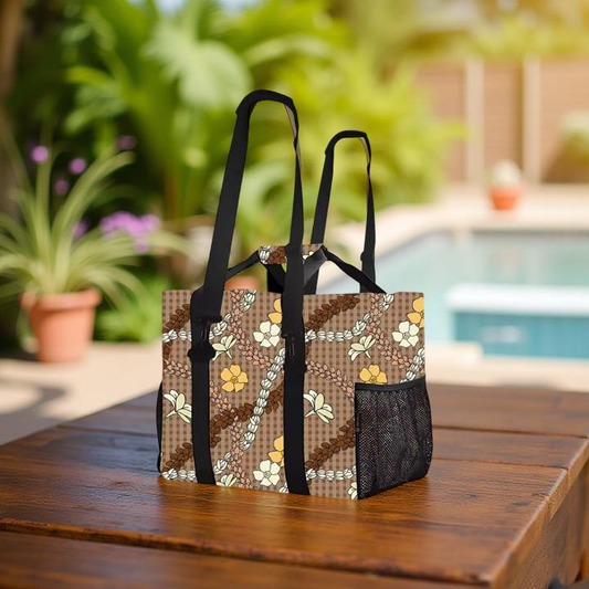 Brown Lei Utility Tote