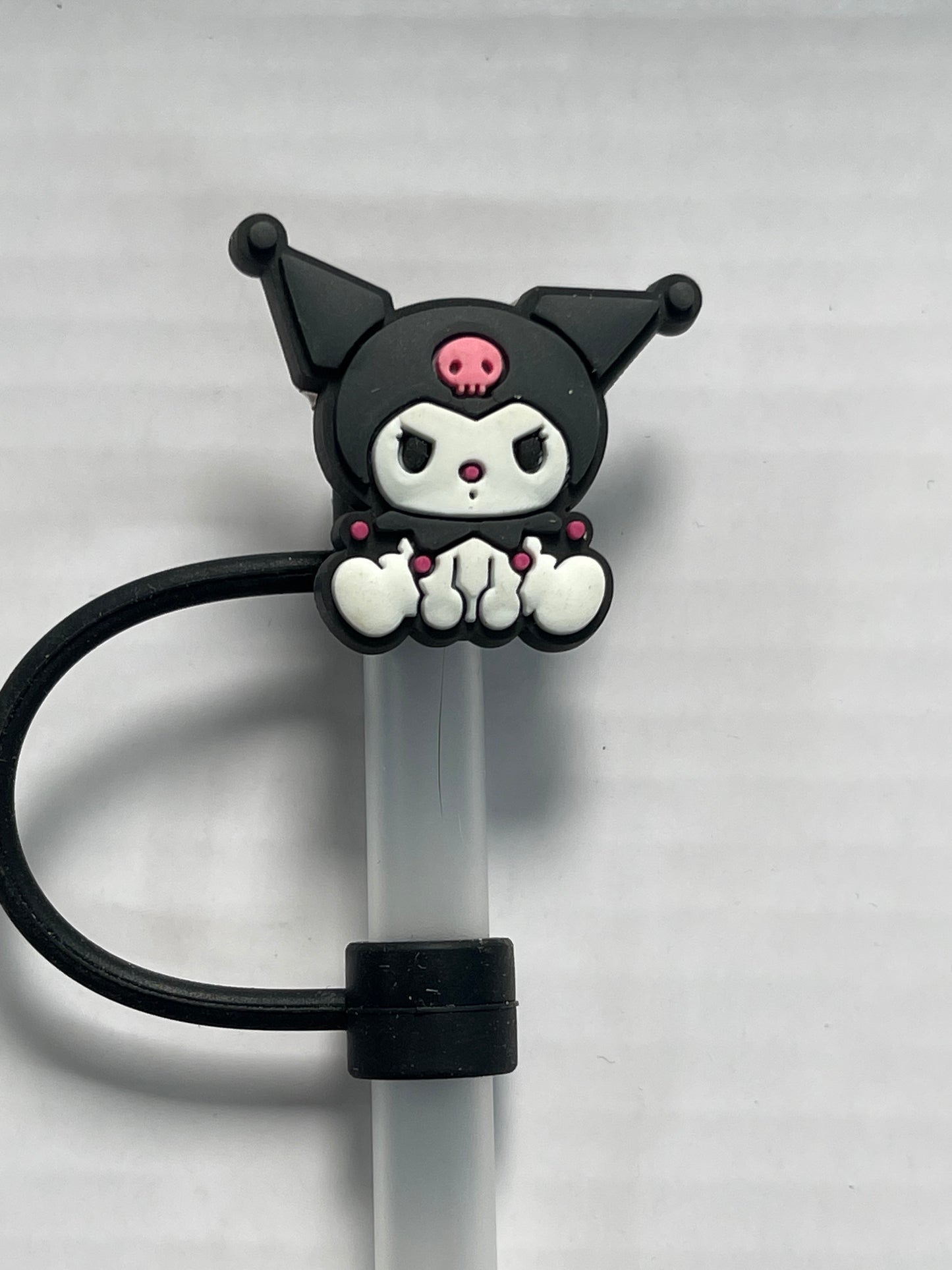 Kuromi Sitting Straw Cover