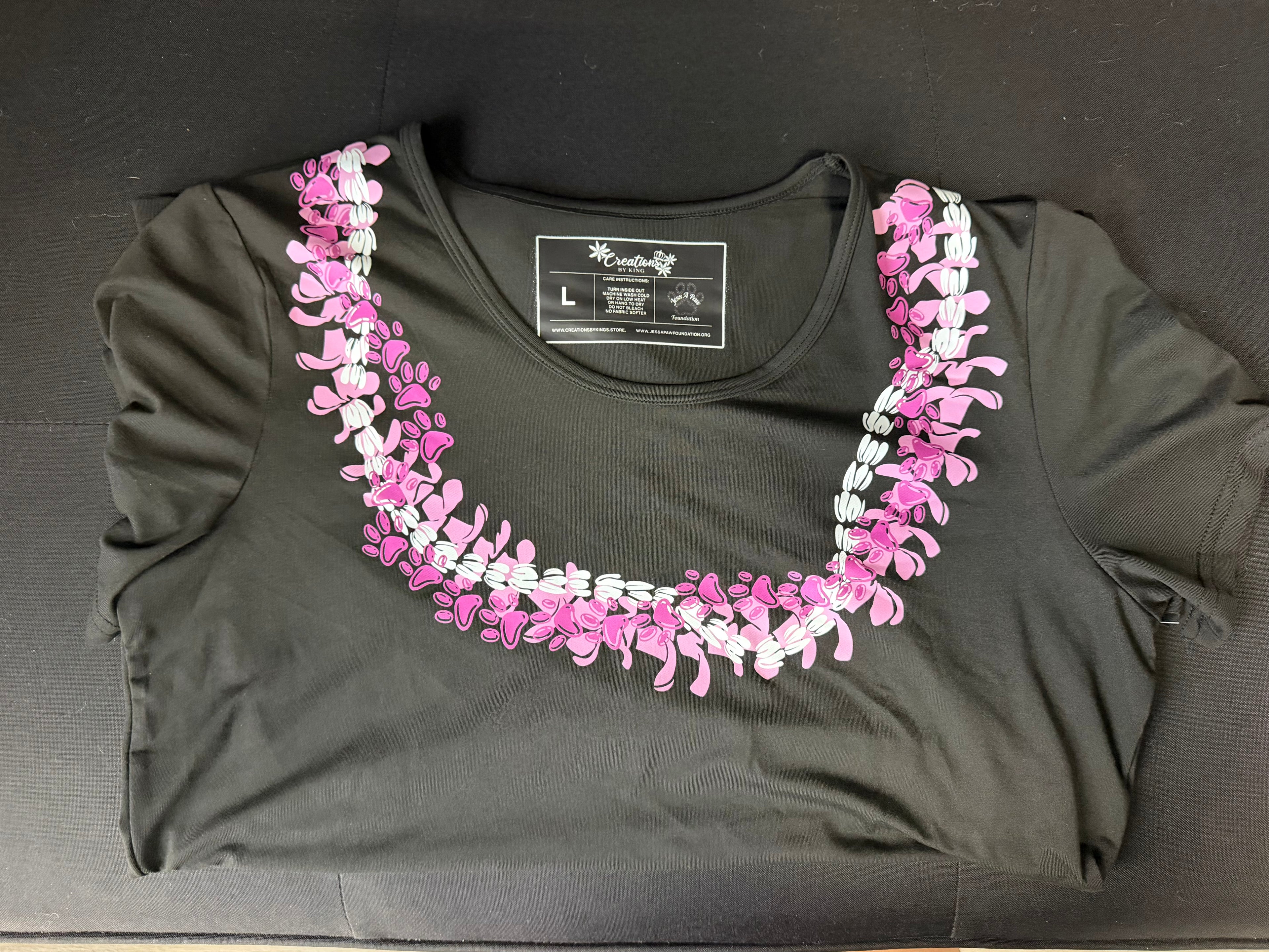 Black and Pink New Dri Fit Paw Lei Shirt