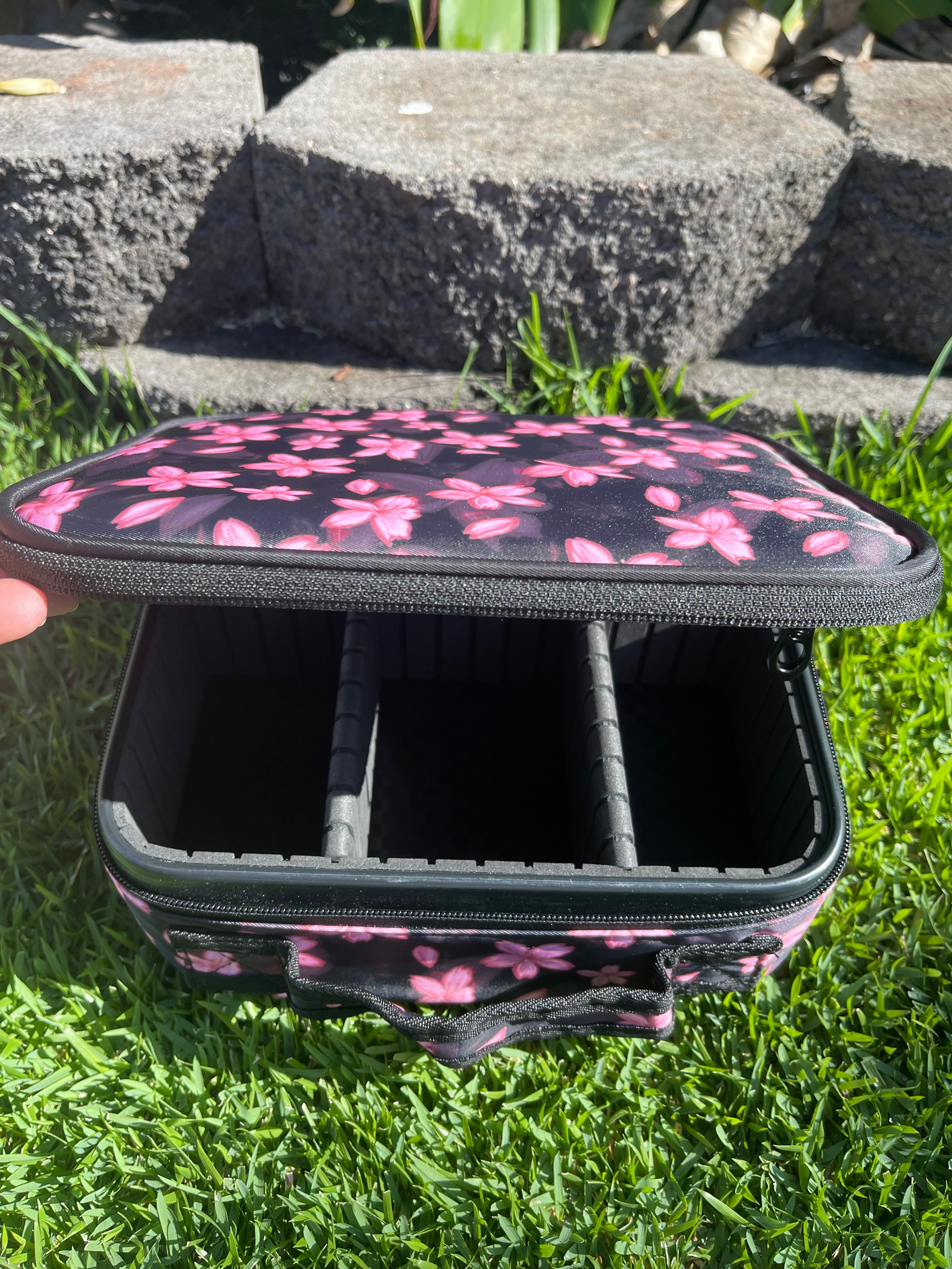 Black Cherry Blossom Hard Travel Case