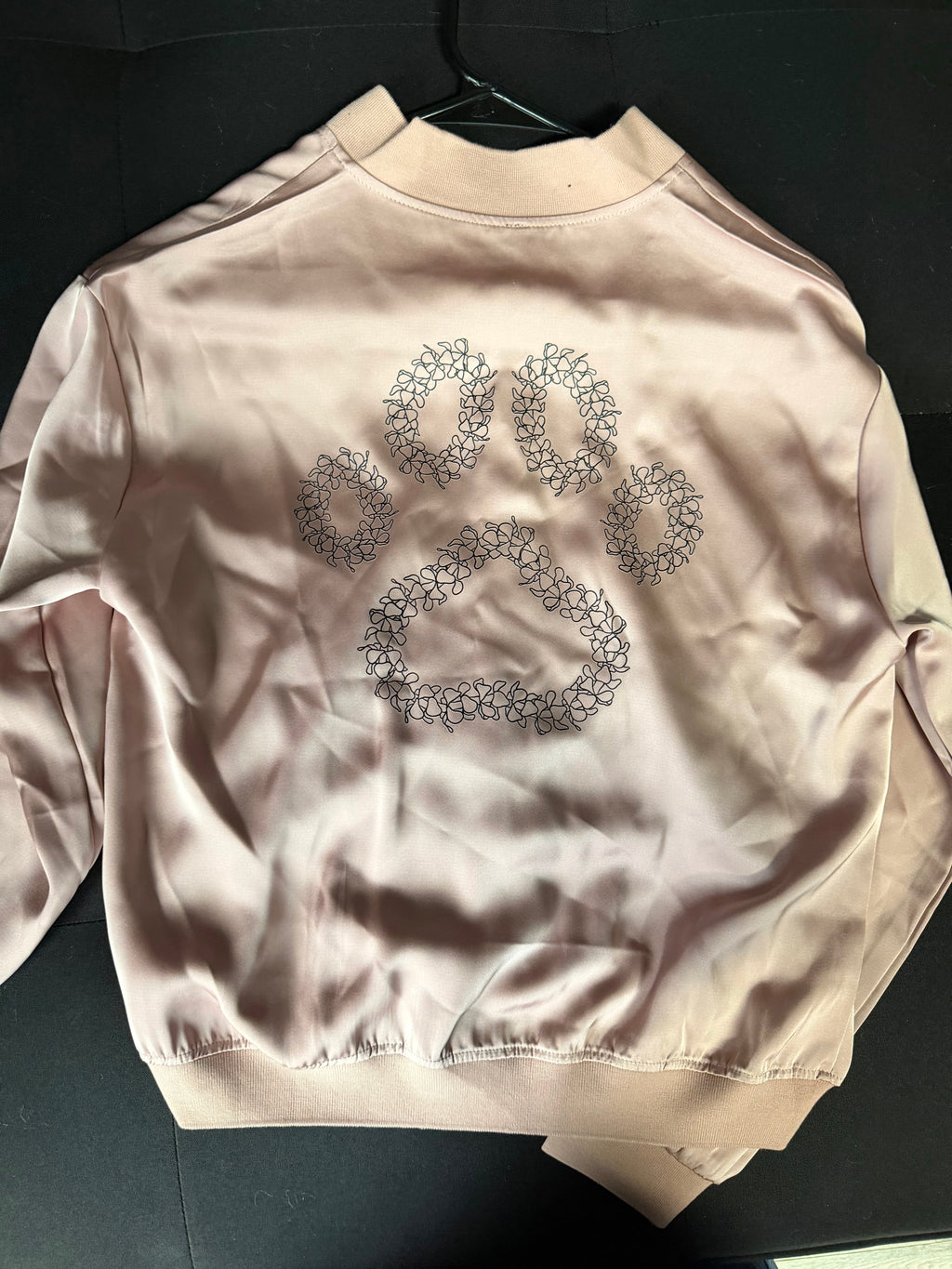 Soft Pink Paw Print Jacket