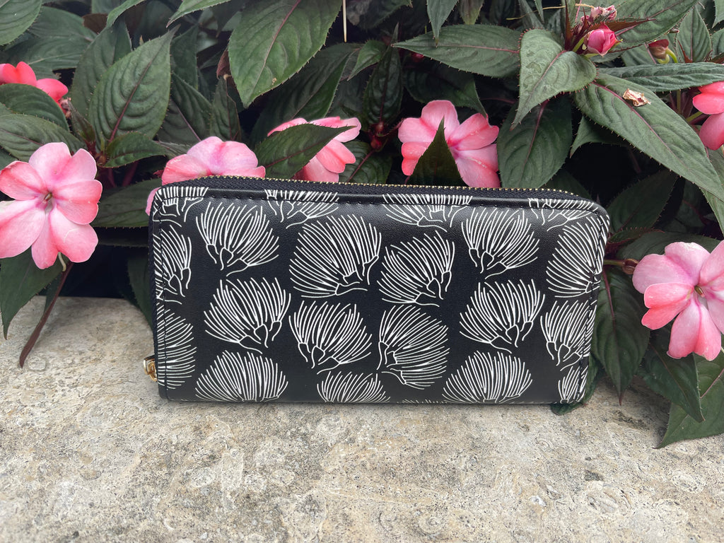 Single White Ohia Lehua Wallet