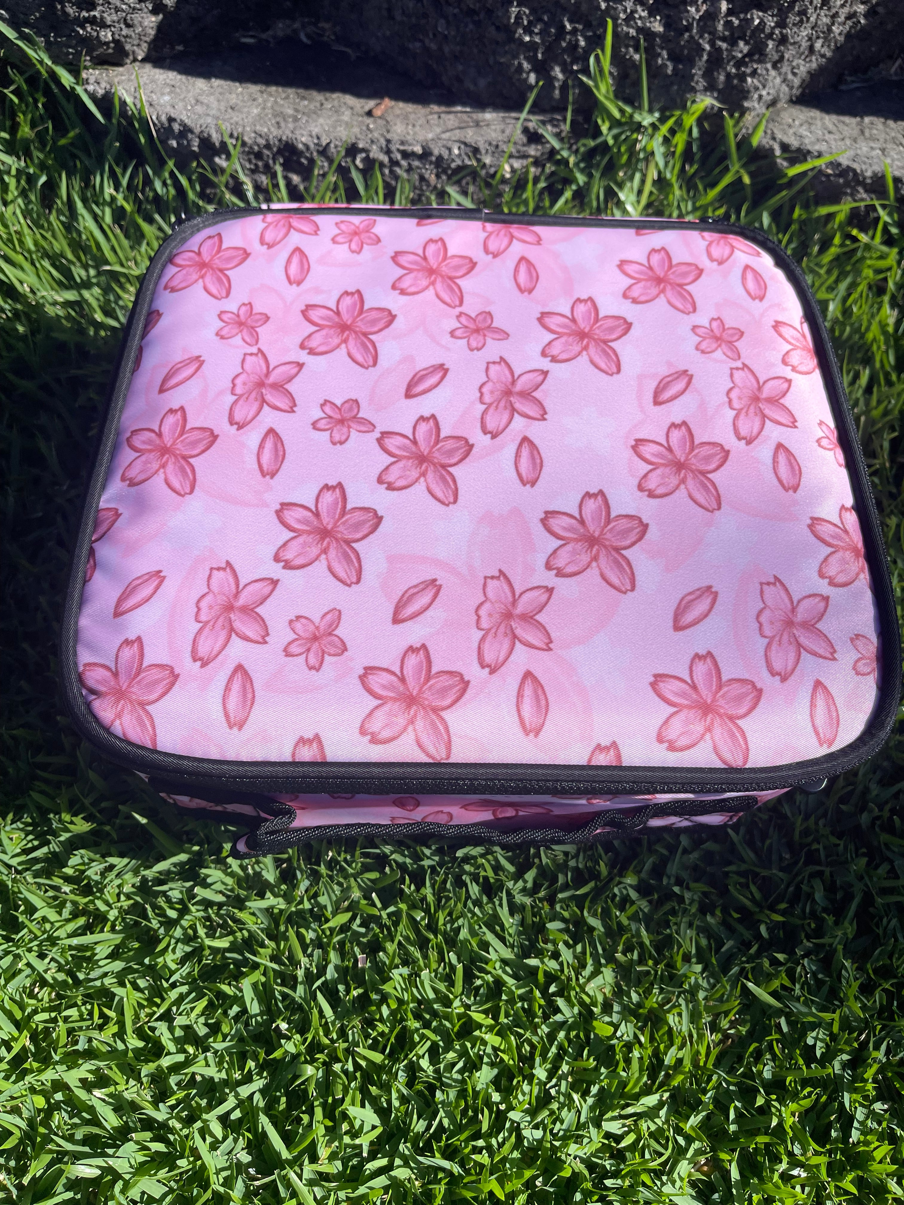 Pink Cherry Blossom Hard Travel Case