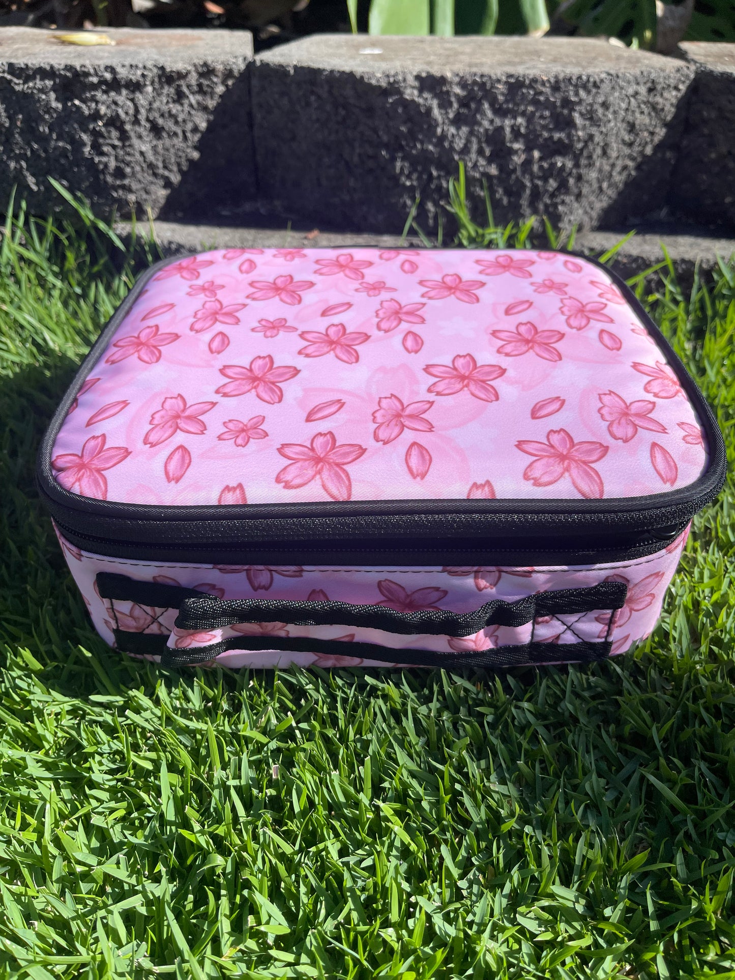 Pink Cherry Blossom Hard Travel Case