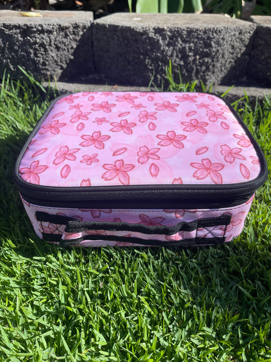 Pink Cherry Blossom Hard Travel Case