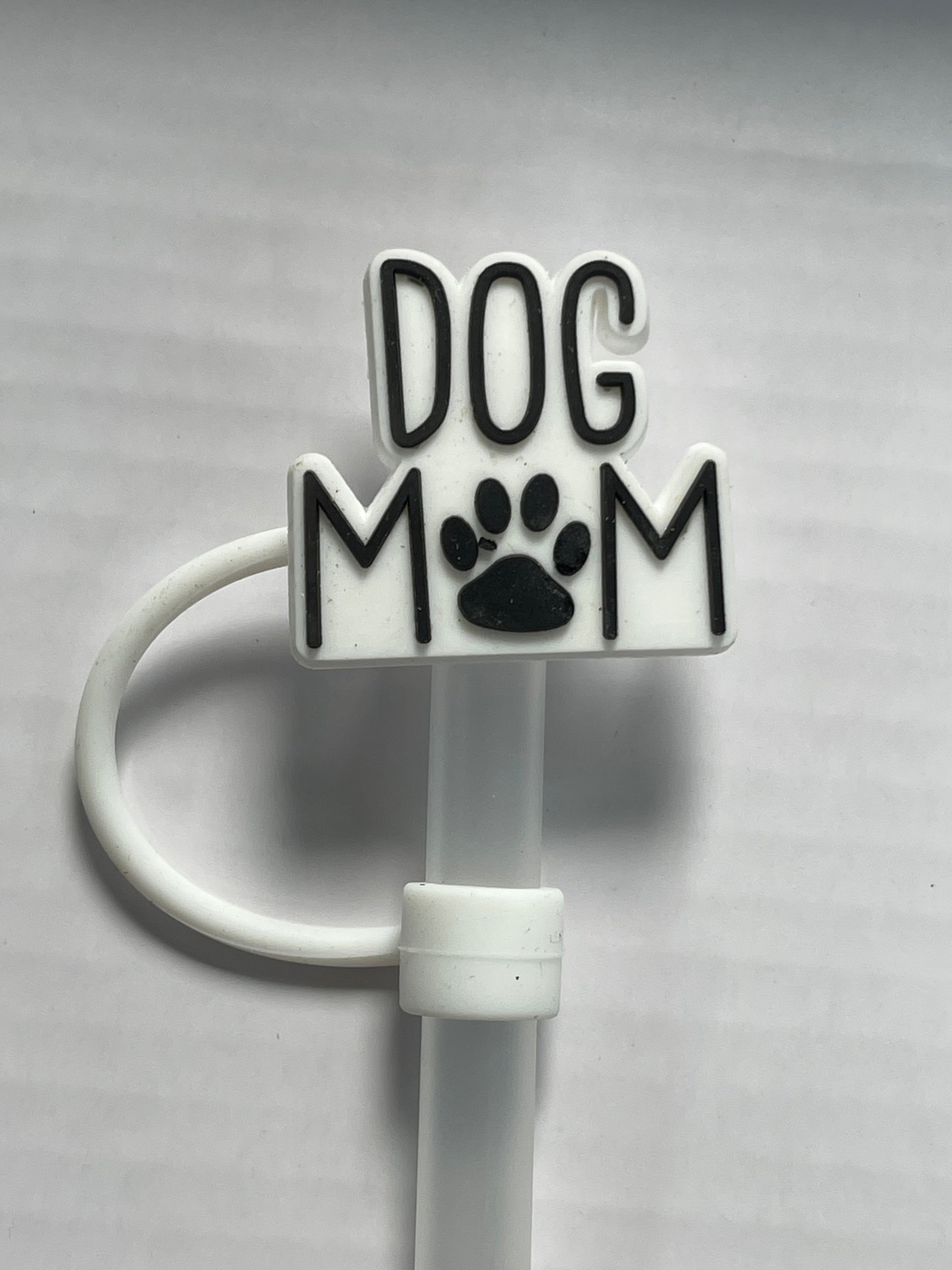 Dog Mom Straw Cover