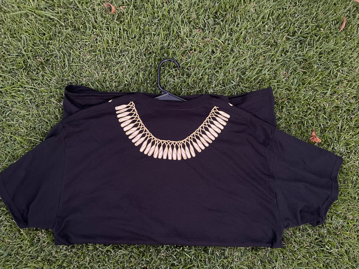 Paw Print Ginger Lei T-Shirt (Double Sided )