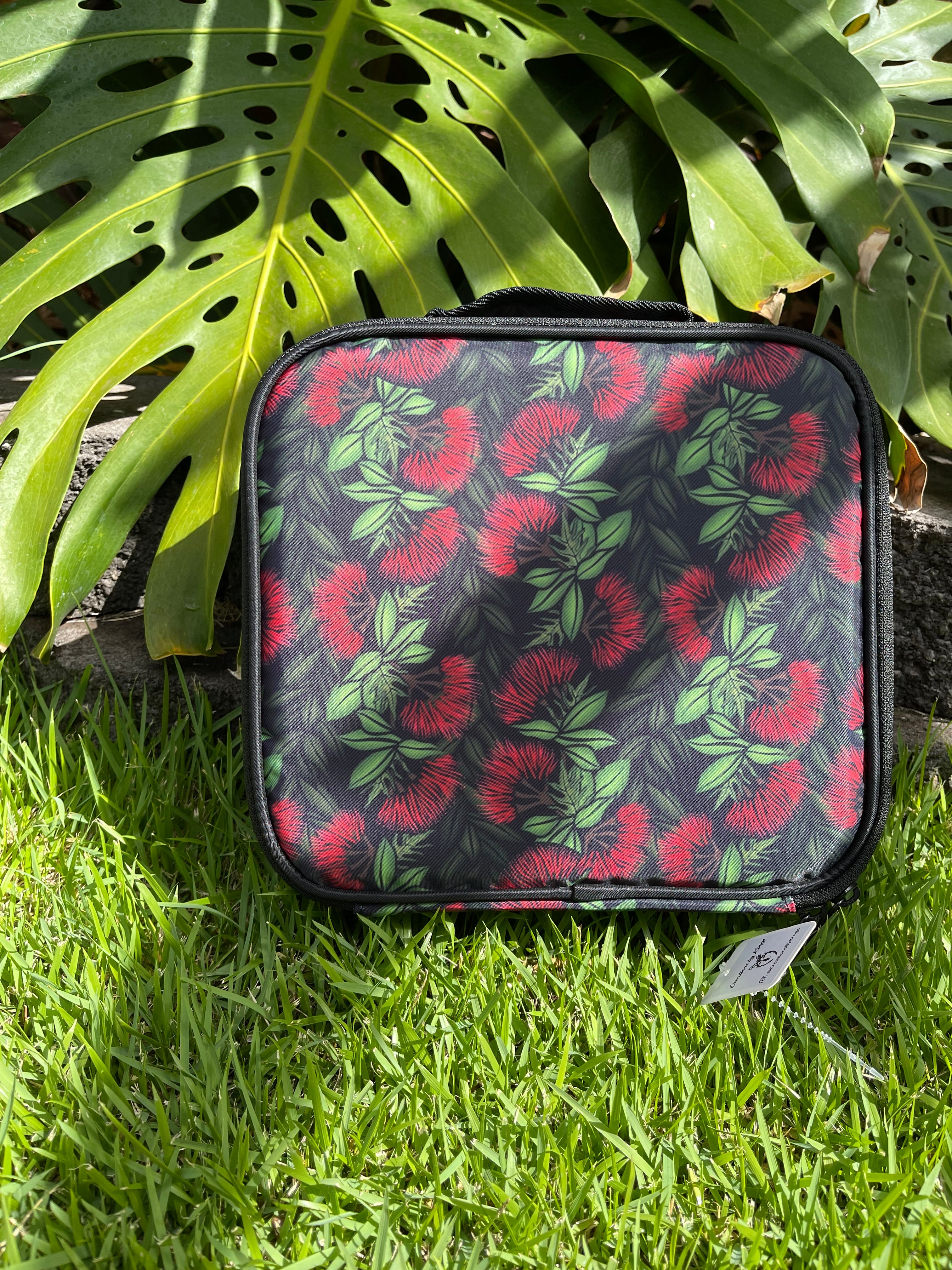 Red Ohia Lehua Hard Travel Case