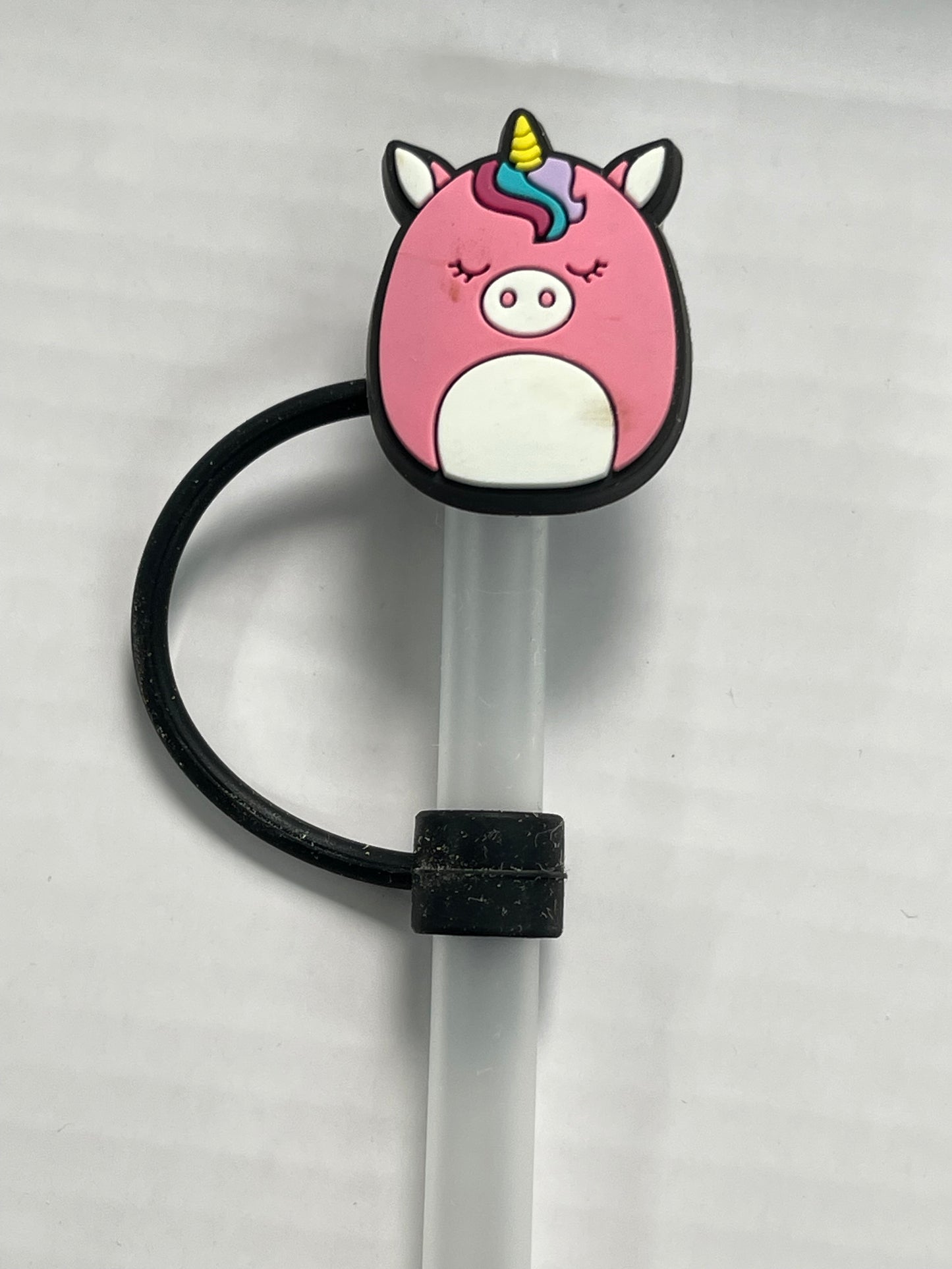 Squishmellow Unicorn Straw Cover