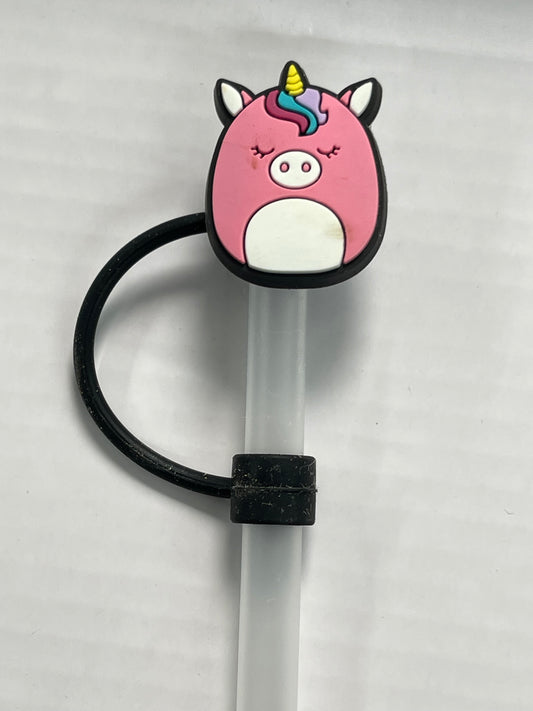 Squishmellow Unicorn Straw Cover