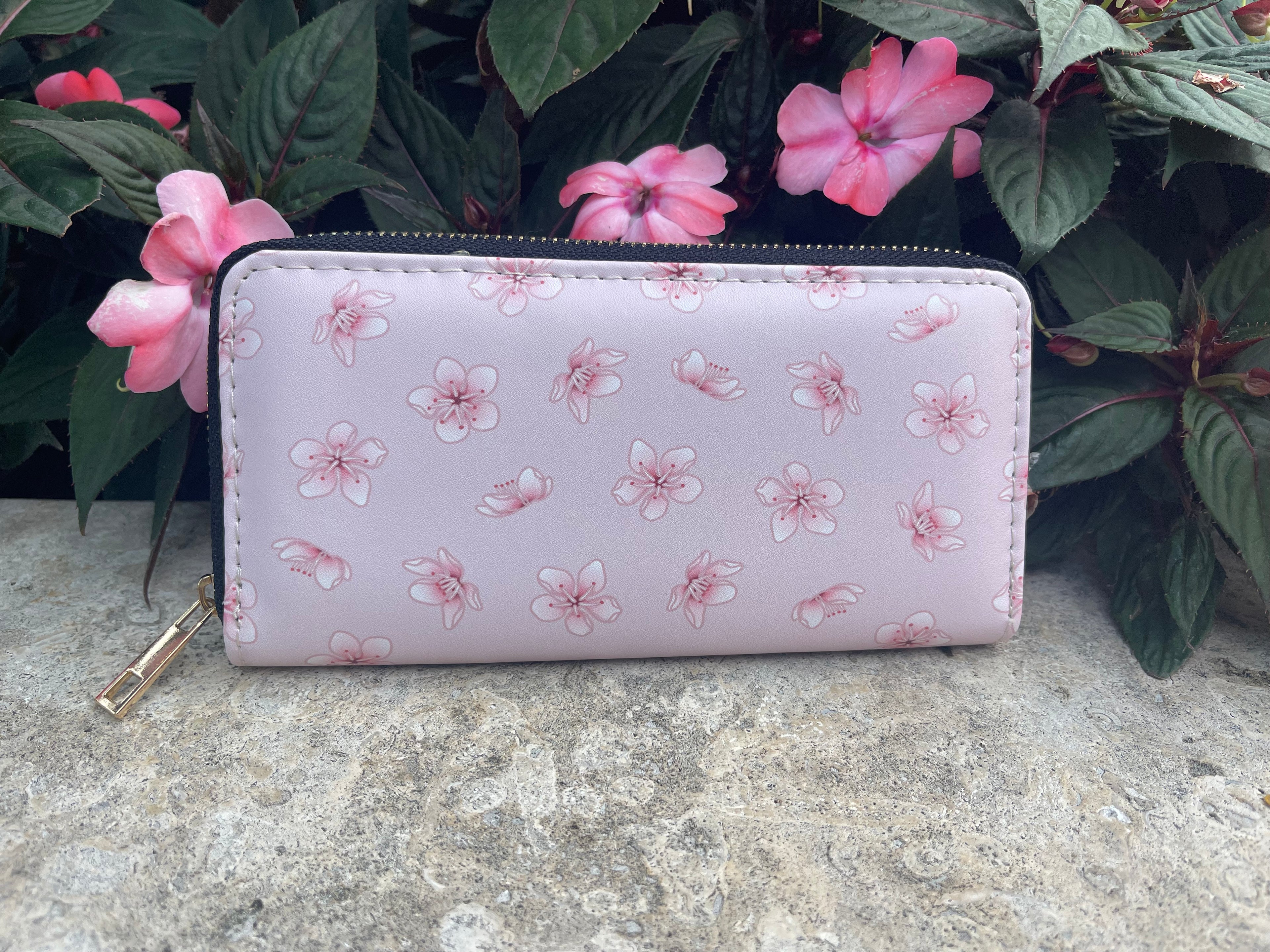 Pink Cherry Blossom Wallet