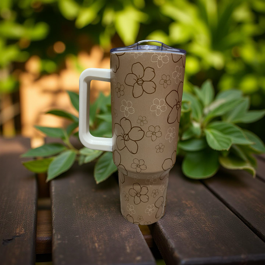 Tan Puakenikeni 40oz Tumbler